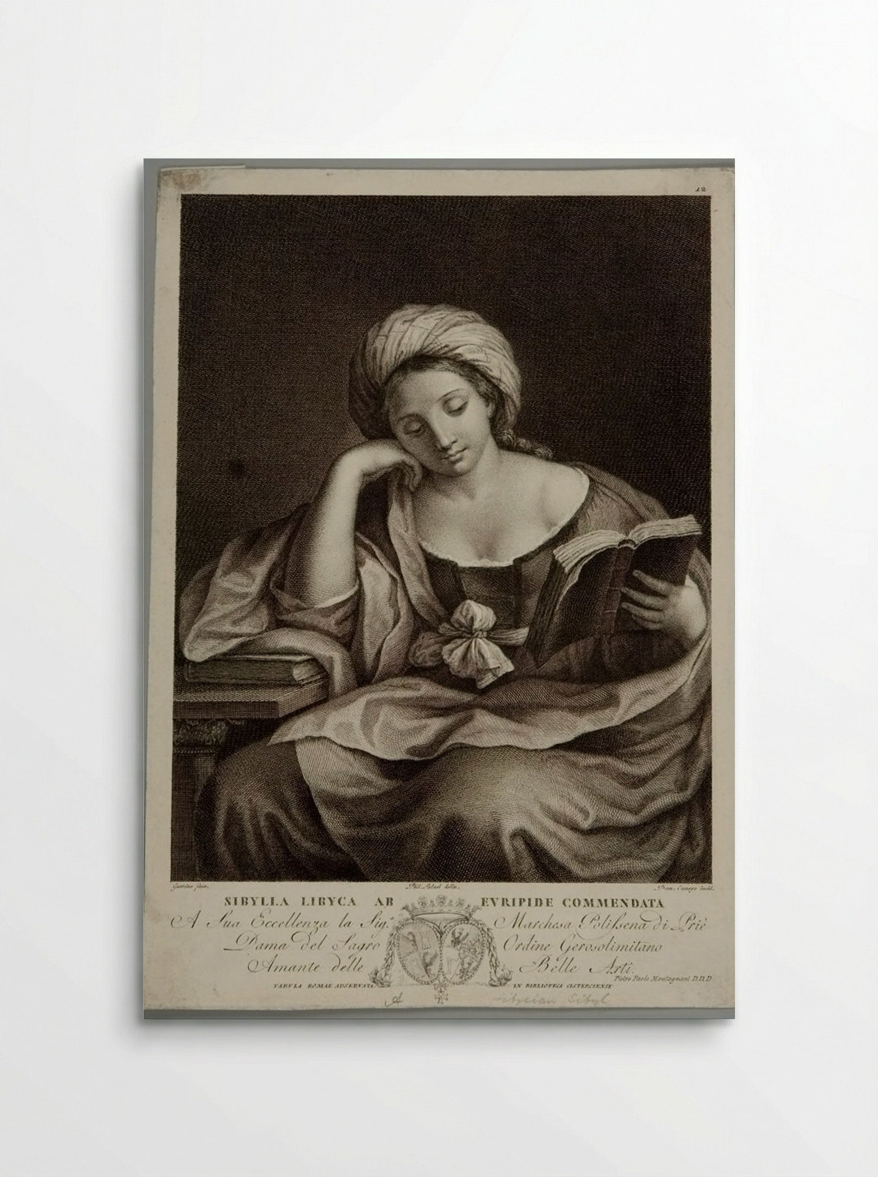 Sibylla Libyca - Domenico Cunego - Poster