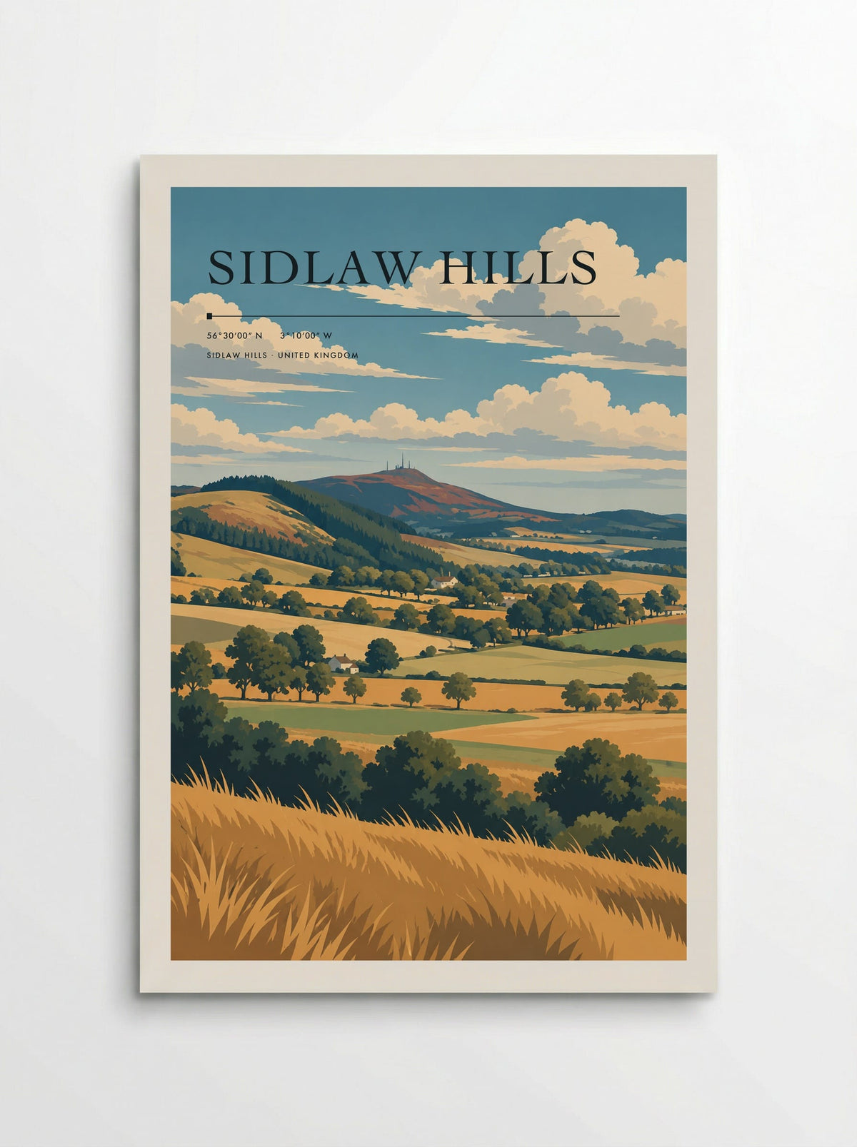 Sidlaw Hills | Travel Poster - Poster