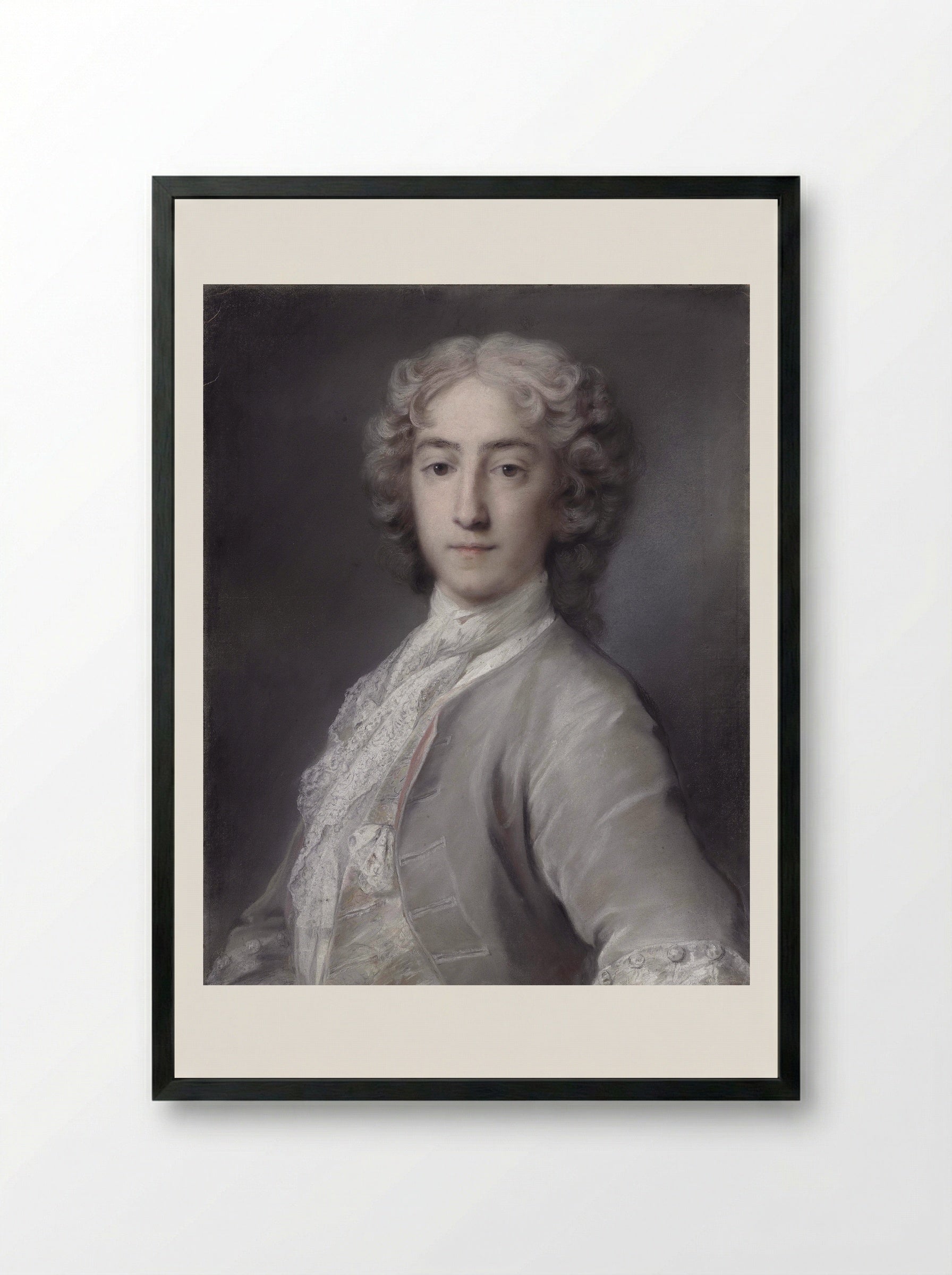Sidney Beauclerk - Rosalba Carriera - Framed Print Black