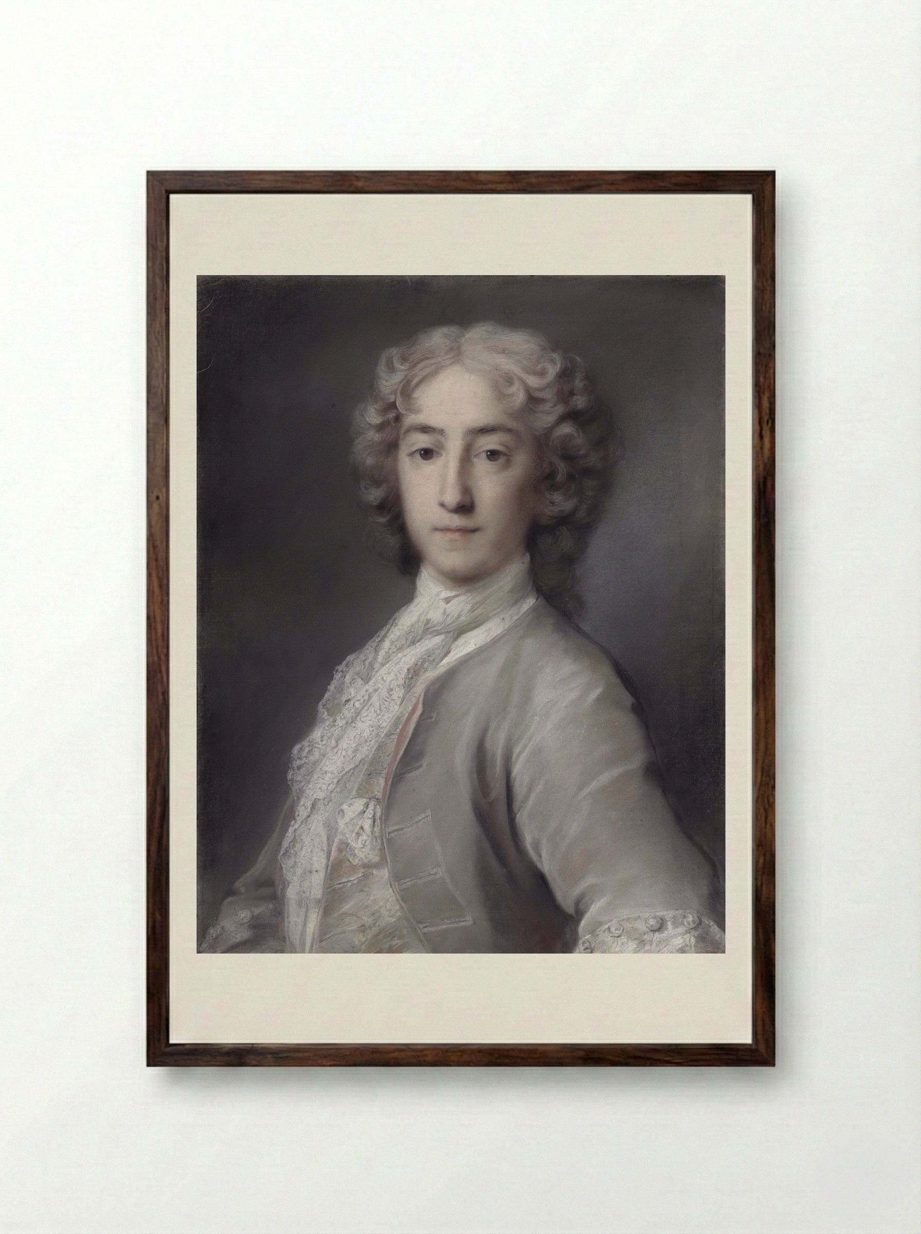 Sidney Beauclerk - Rosalba Carriera - Framed Print Dark Wood