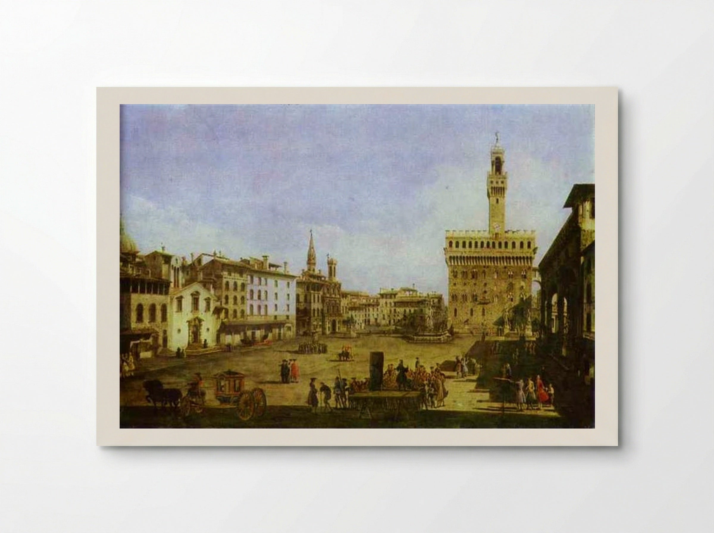 Signoria Square in Florence - Bernardo Bellotto - Poster