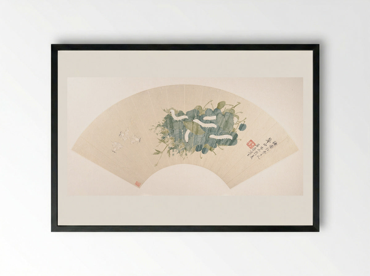 Silkworm - Ju Chao - Framed Print Black