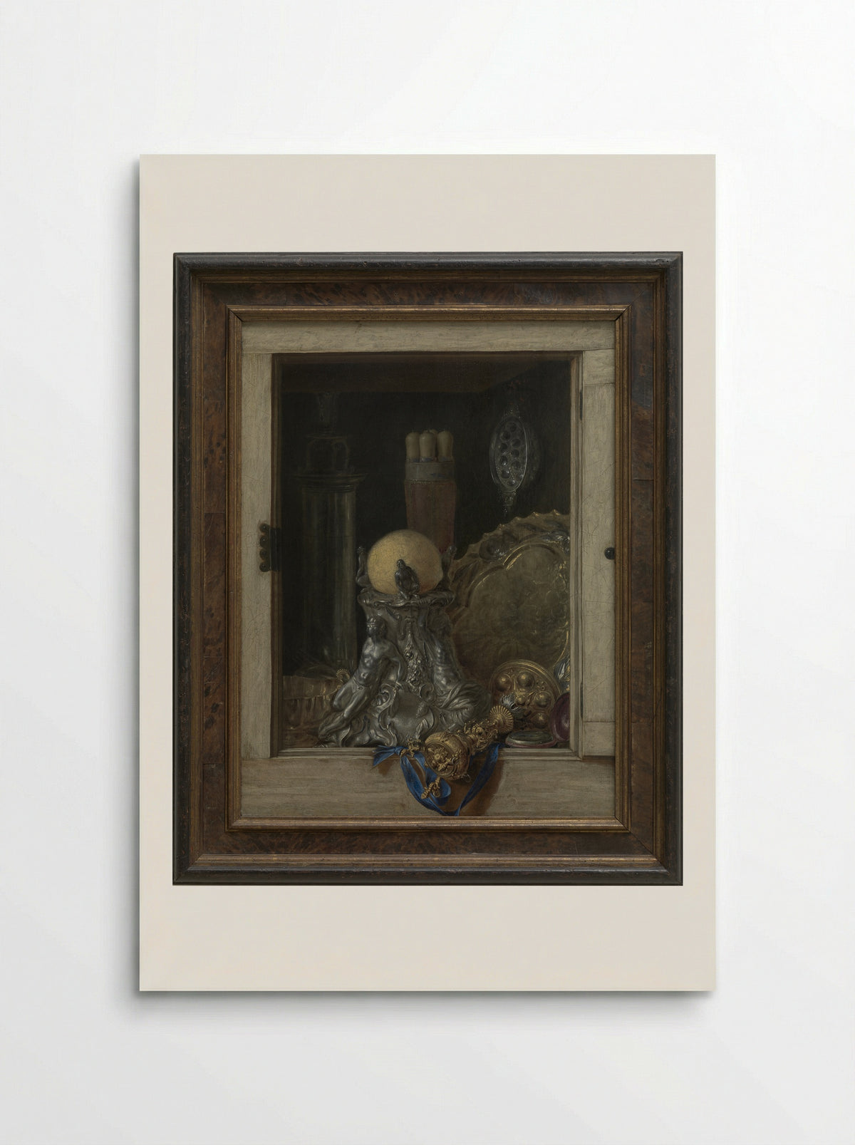 Silverware in an Open Cabinet - Cornelis Norbertus Gysbrechts - Poster