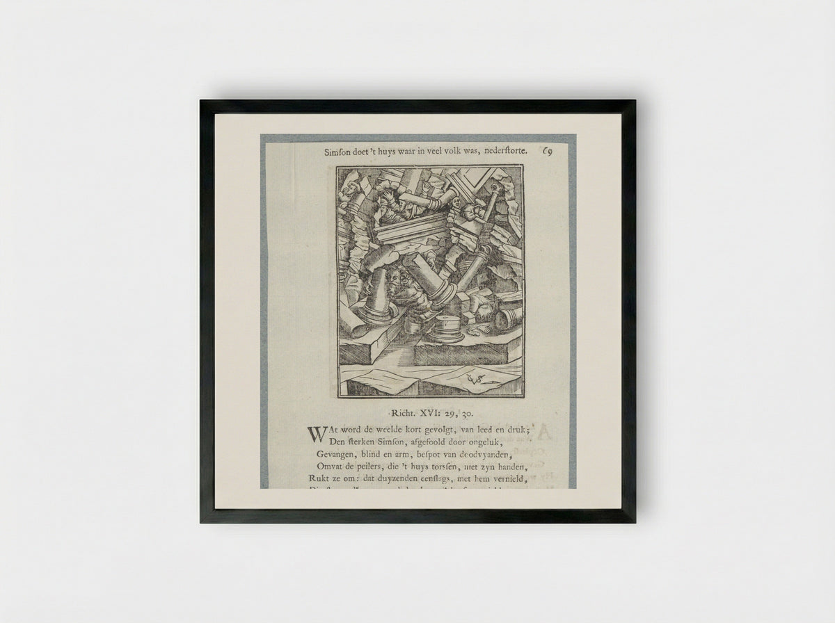 Simsons dood - Jan Klooster - Framed Print Black