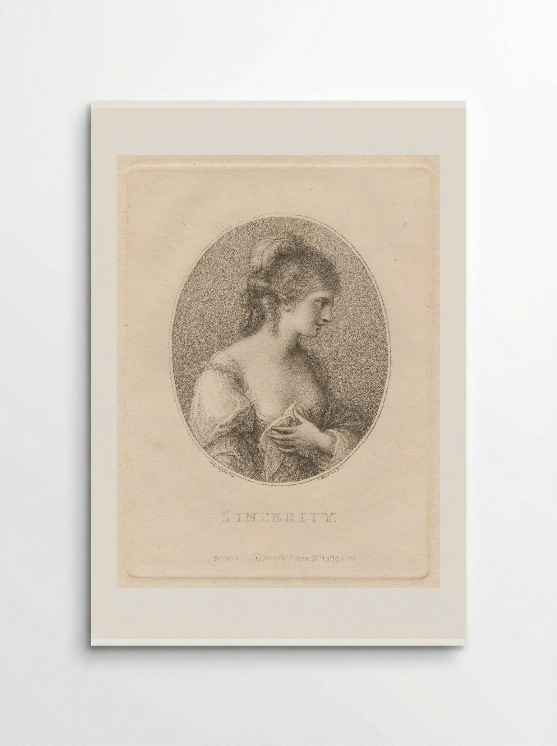 Sincerity - Francesco Bartolozzi - Poster