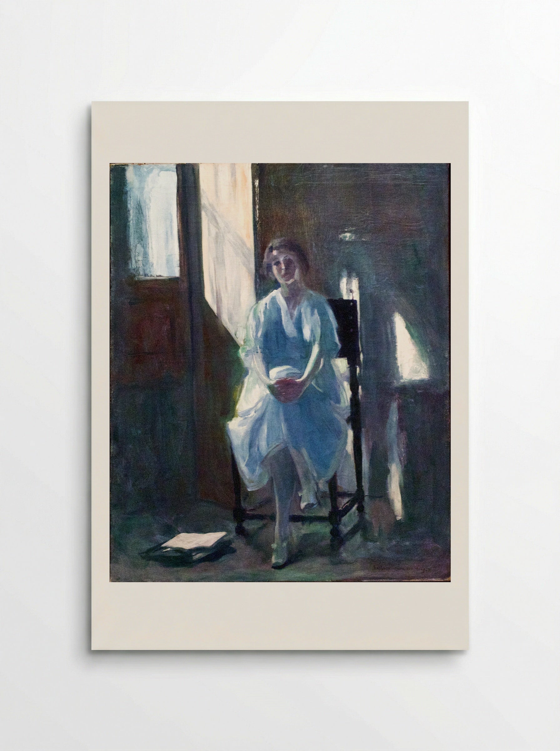 Sinfonia Azul (Maria) - António Carneiro - Poster