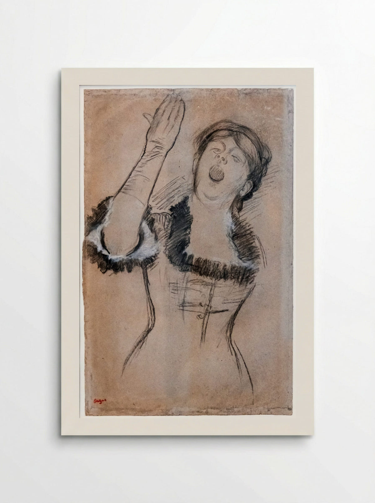 Singer with a Glove - Edgar Degas - Poster