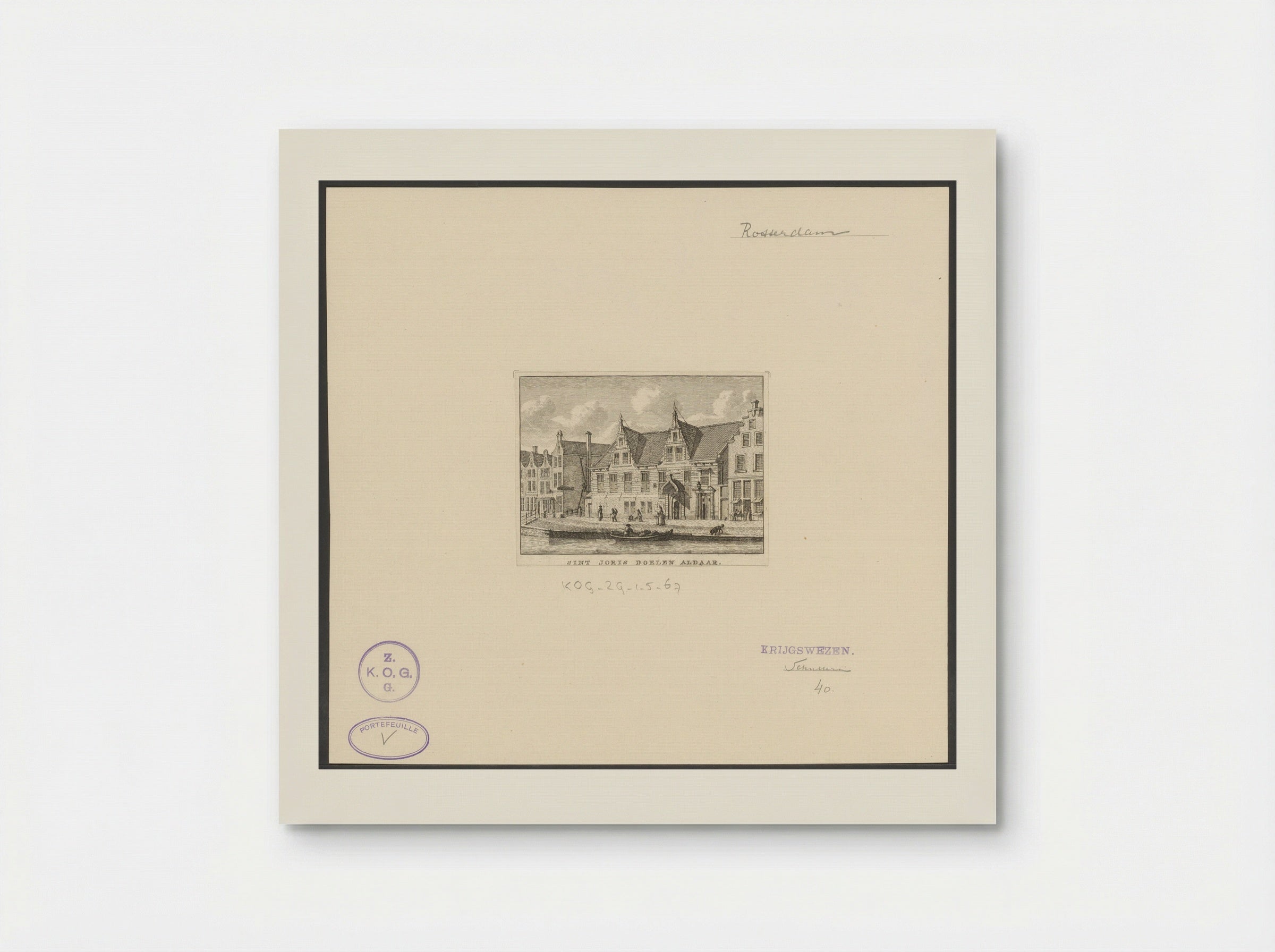 Sint-Jorisdoelen te Rotterdam - Carel Frederik Bendorp (I) - Poster