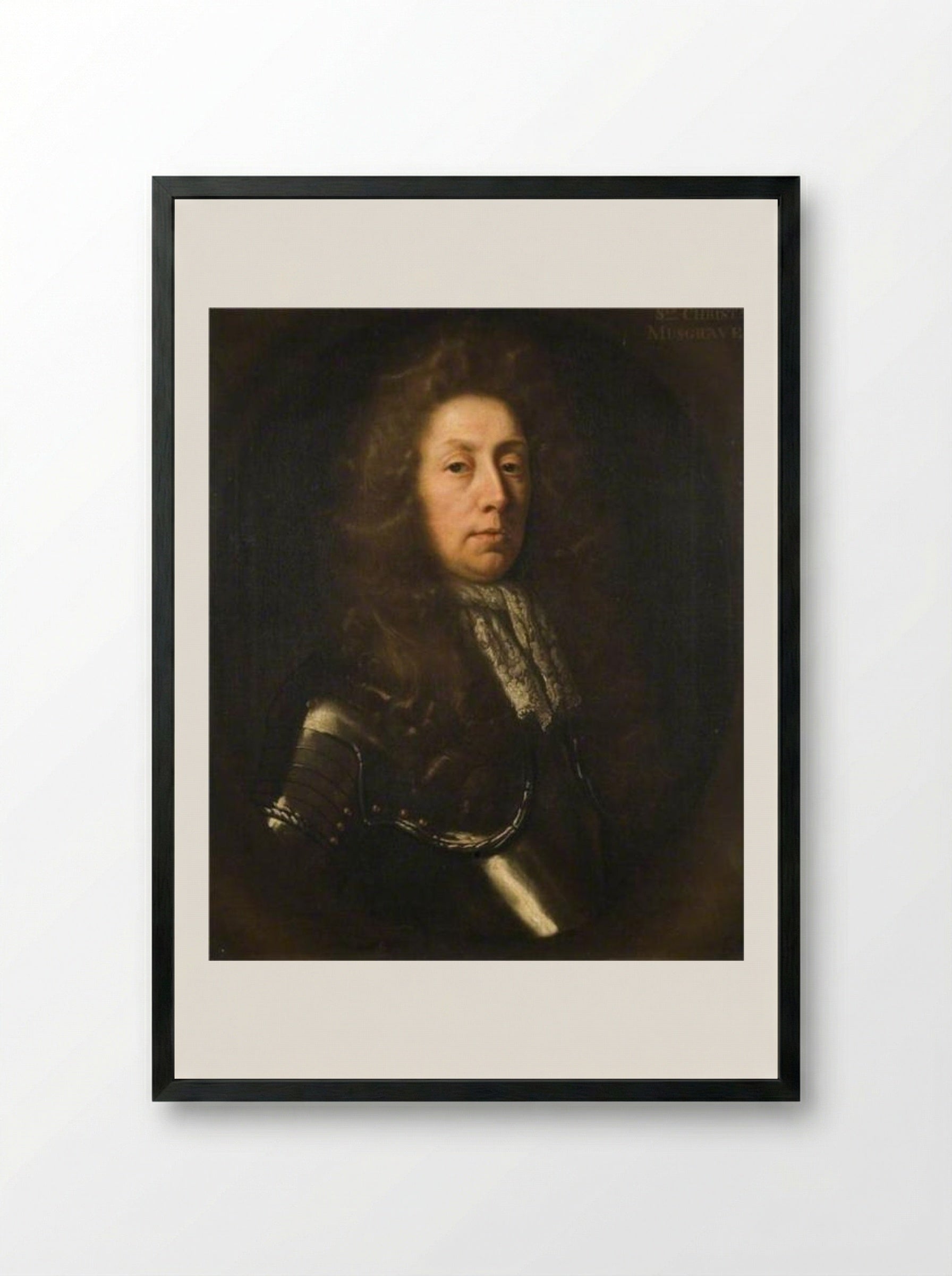 Sir Christopher Musgrave - John Riley - Framed Print Black