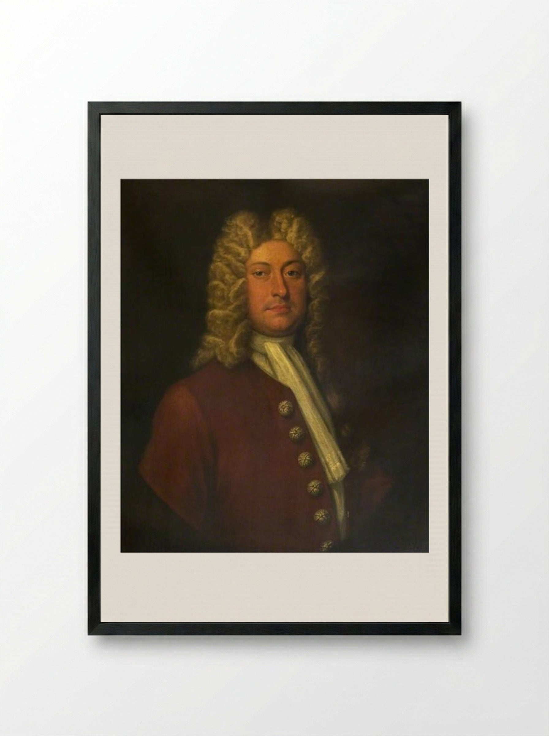 Sir Christopher Wren - John Riley - Framed Print Black