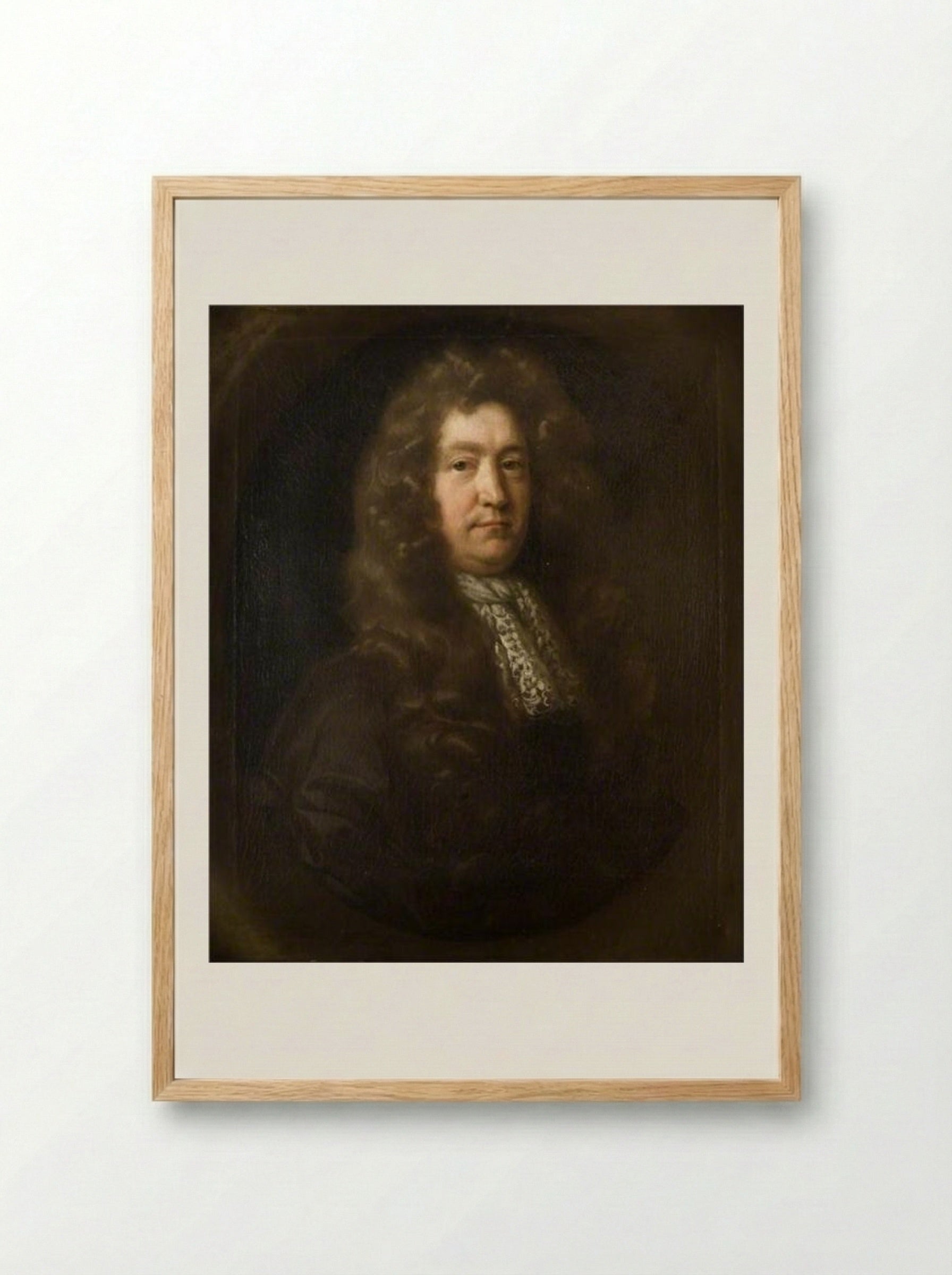 Sir Edward Waldo - John Riley - Framed Print Wood
