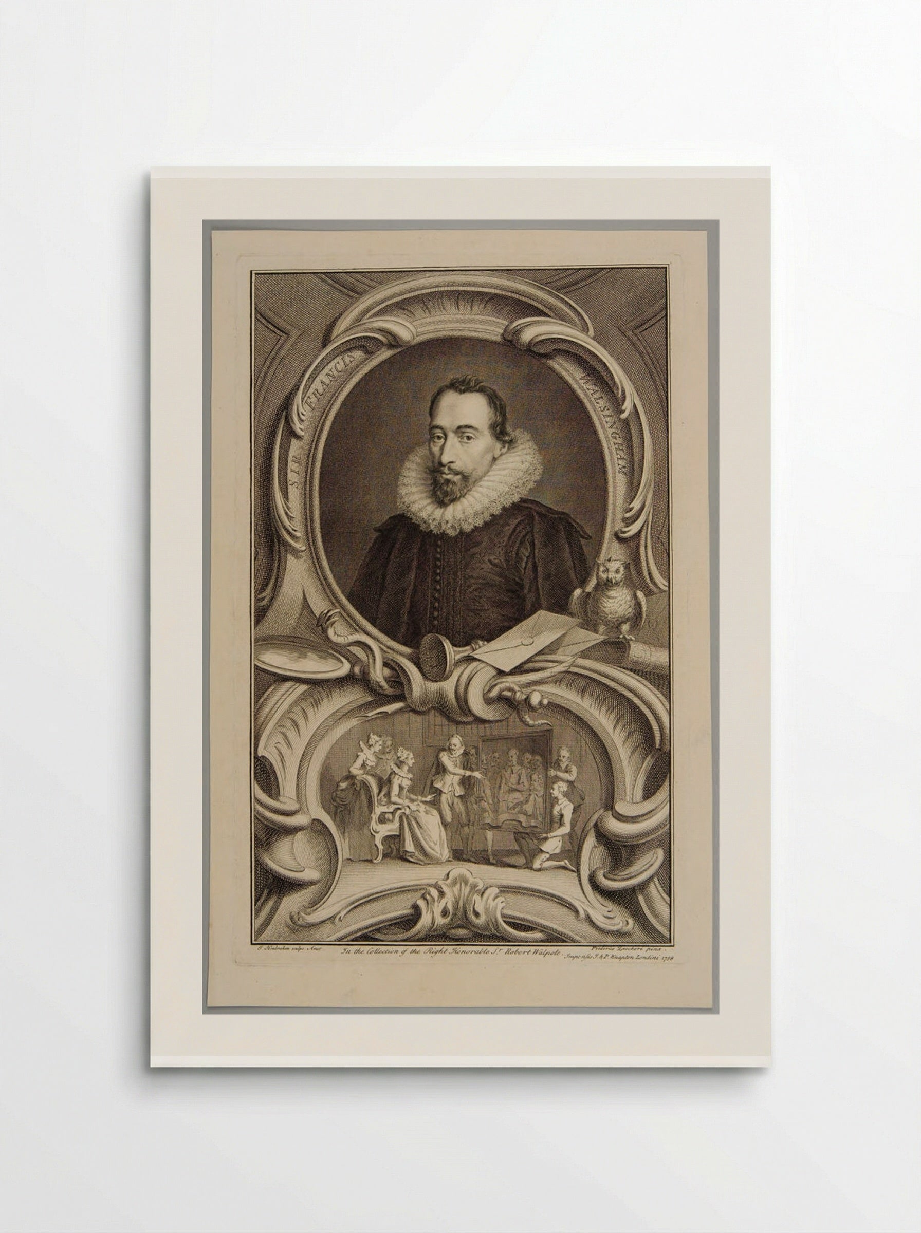 Sir Francis Walsingham - Jacobus Houbraken - Poster