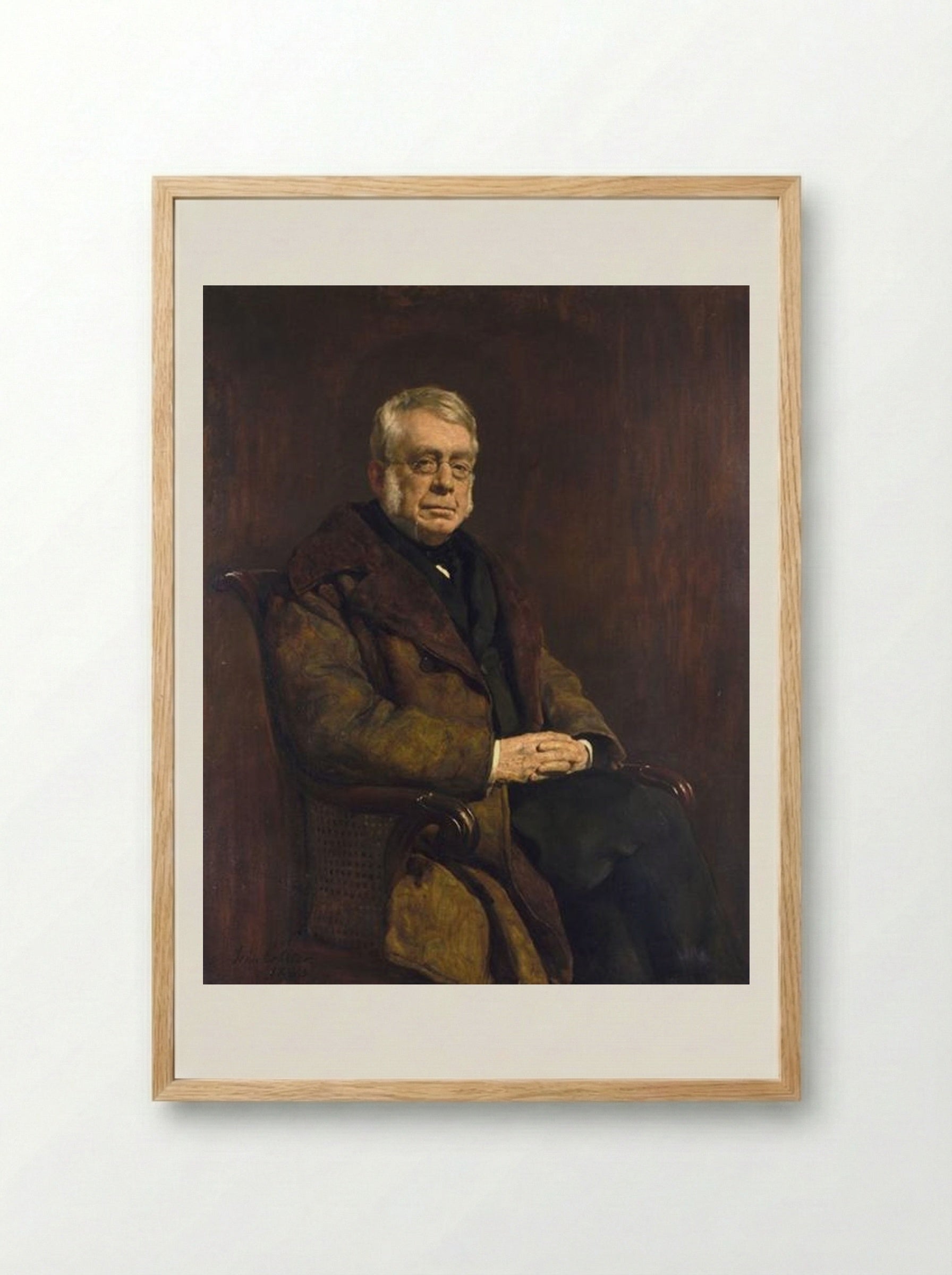 Sir George Biddell Airy - John Collier - Framed Print Wood