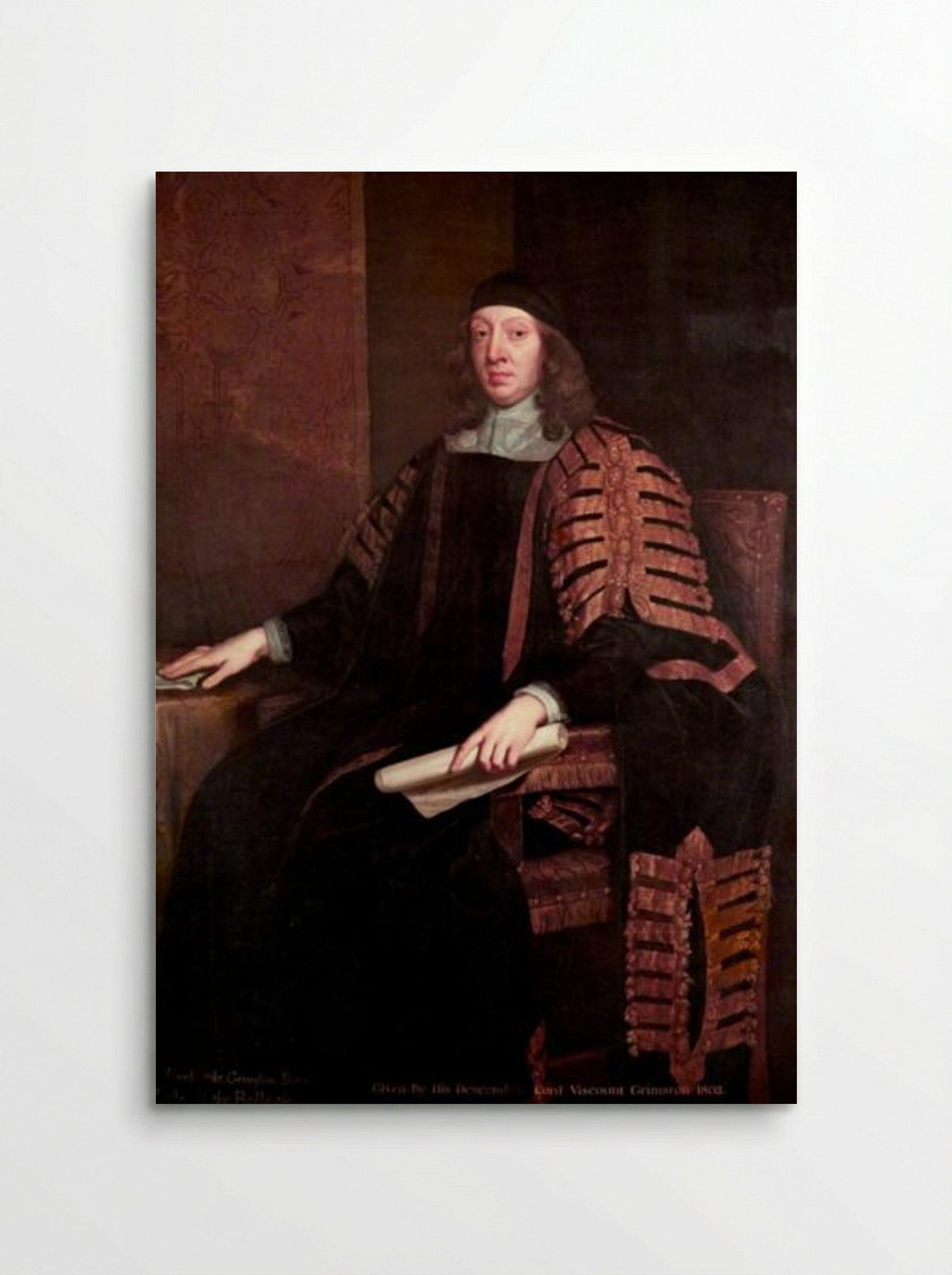 Sir Harbottle Grimston, Speaker - John Riley - Poster