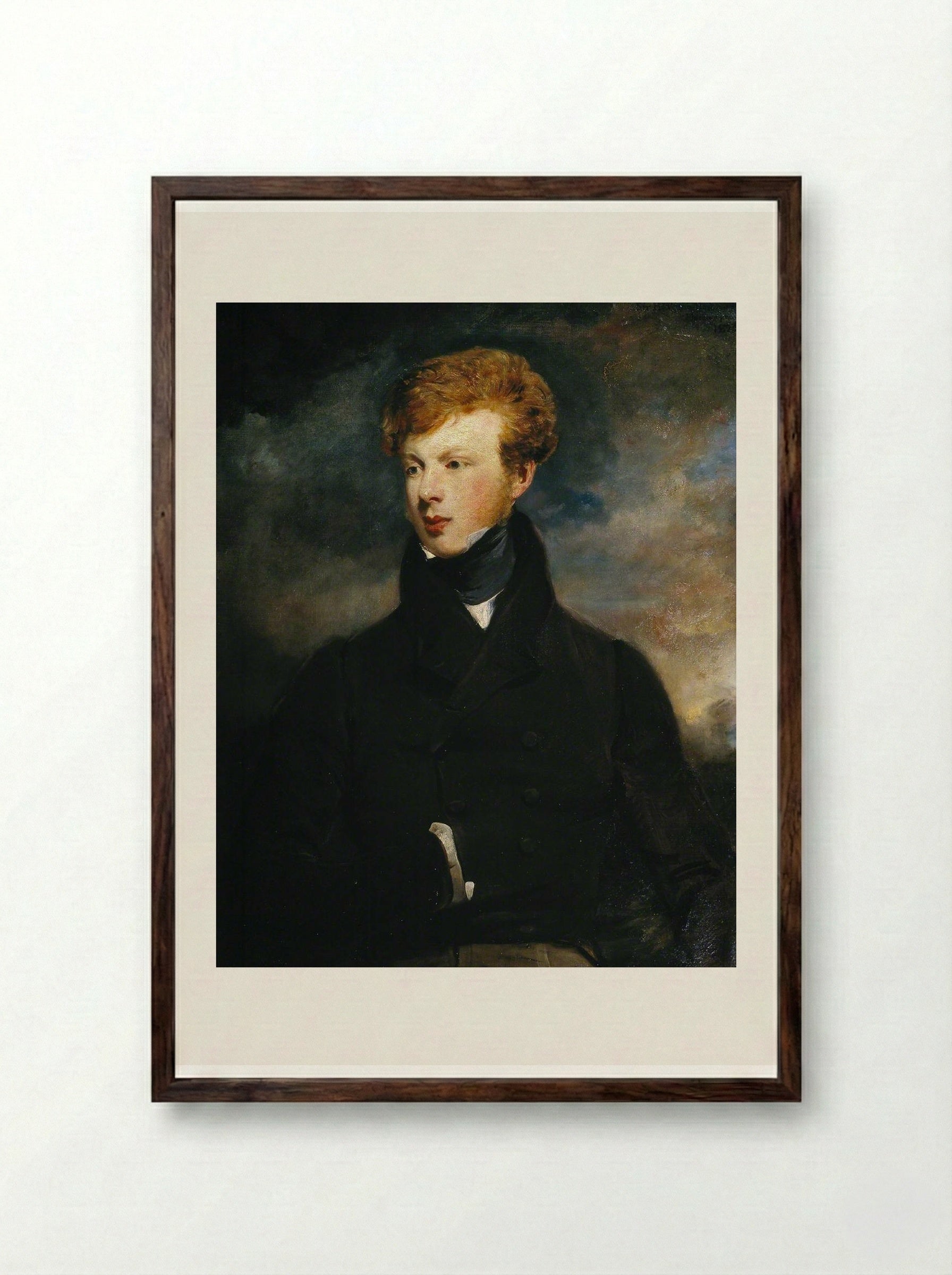 Sir Henry Webb - John Jackson - Framed Print Dark Wood