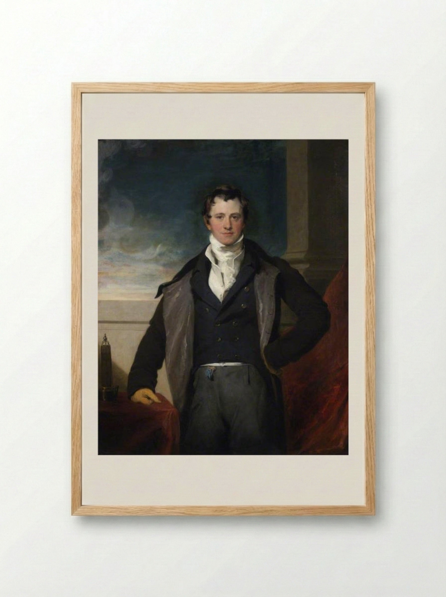 Sir Humphry Davy - Sir Thomas Lawrence - Framed Print Wood