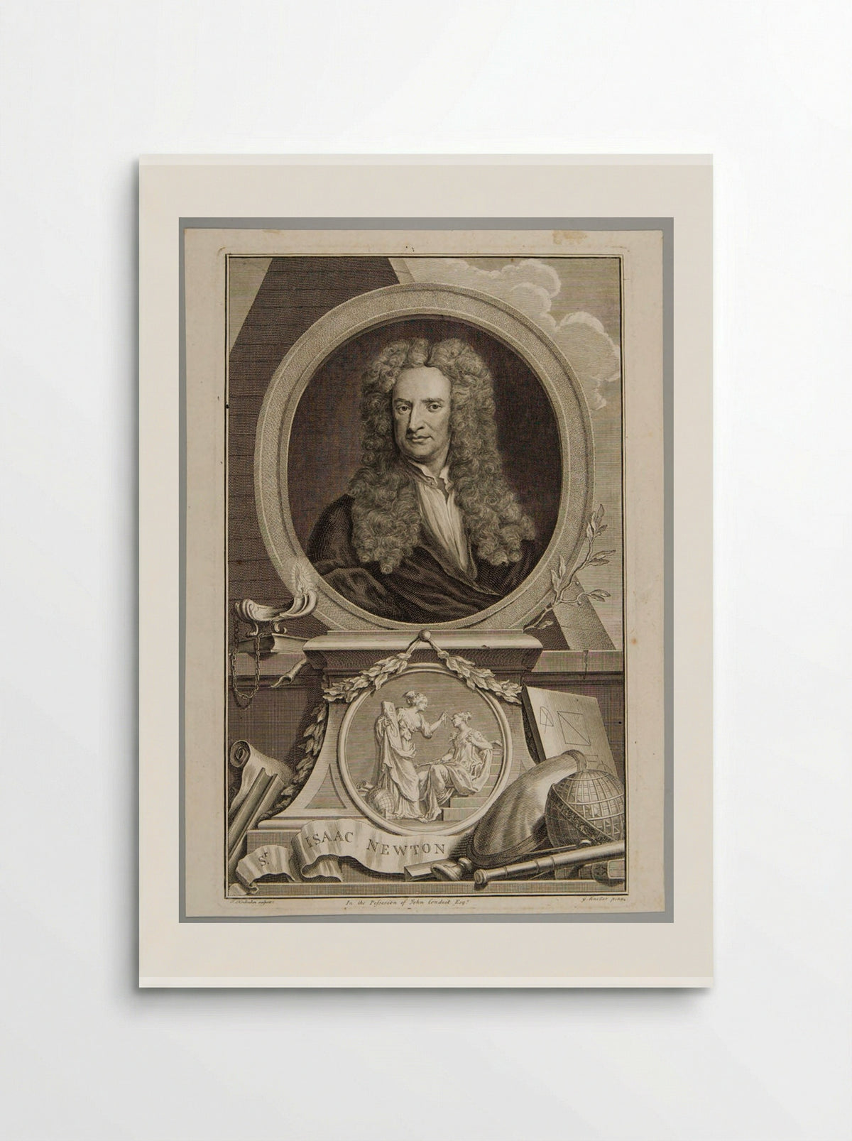 Sir Isaac Newton - Jacobus Houbraken - Poster