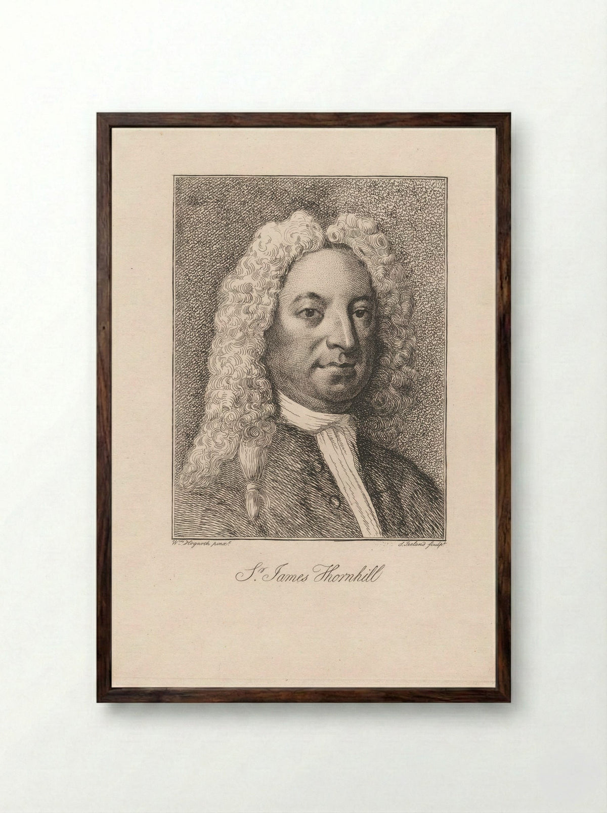 Sir James Thornhill - Samuel Ireland - Framed Print Dark Wood