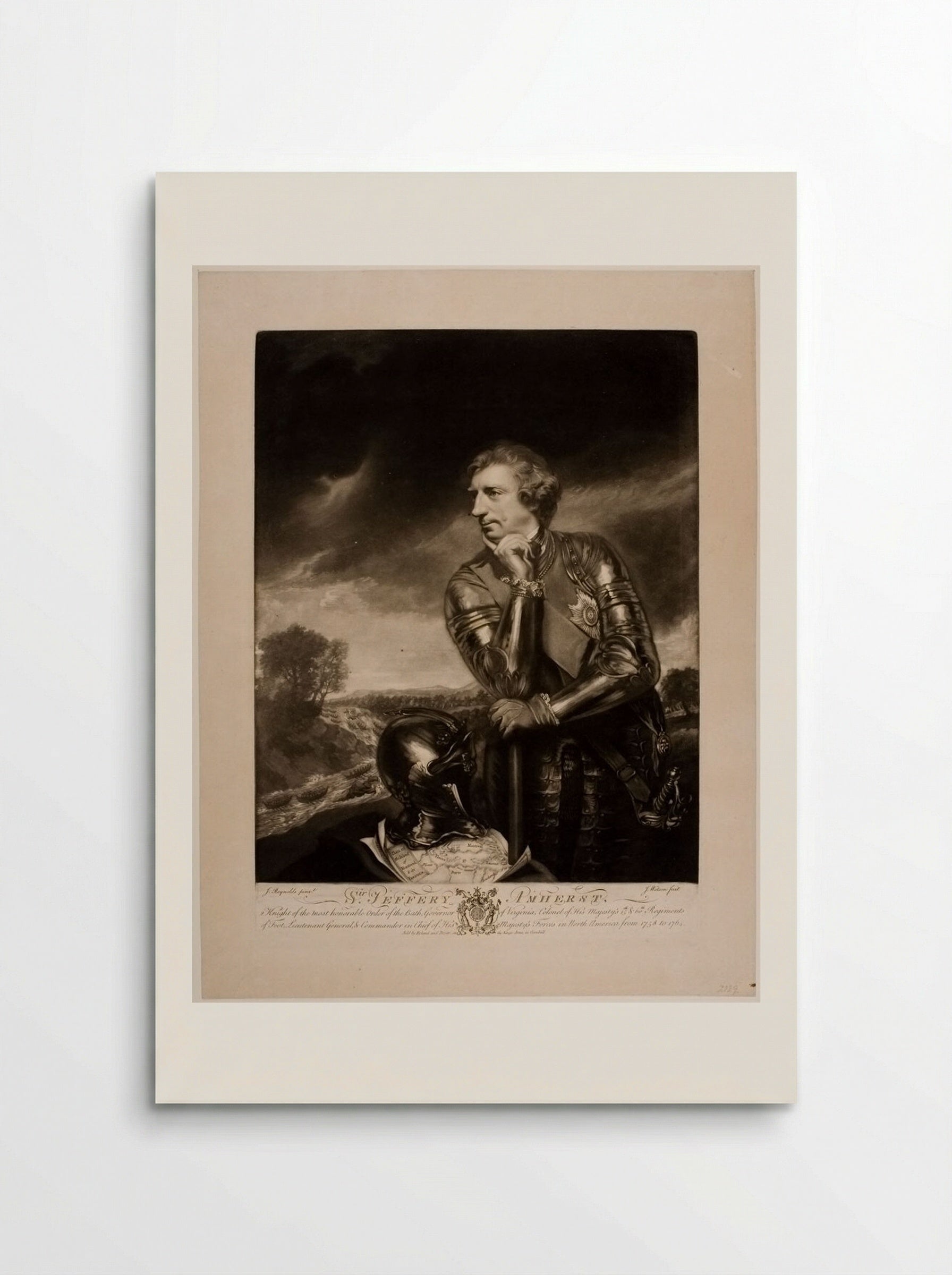 Sir Jeffrey Amherst, Governor of Virginia - James Watson - Poster