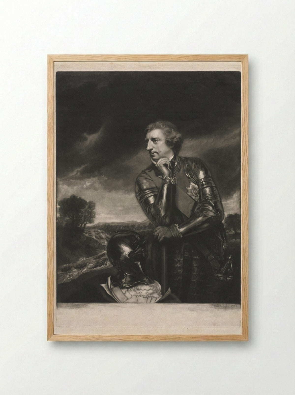 Sir Jeffrey Amherst - James Watson - Framed Print Wood