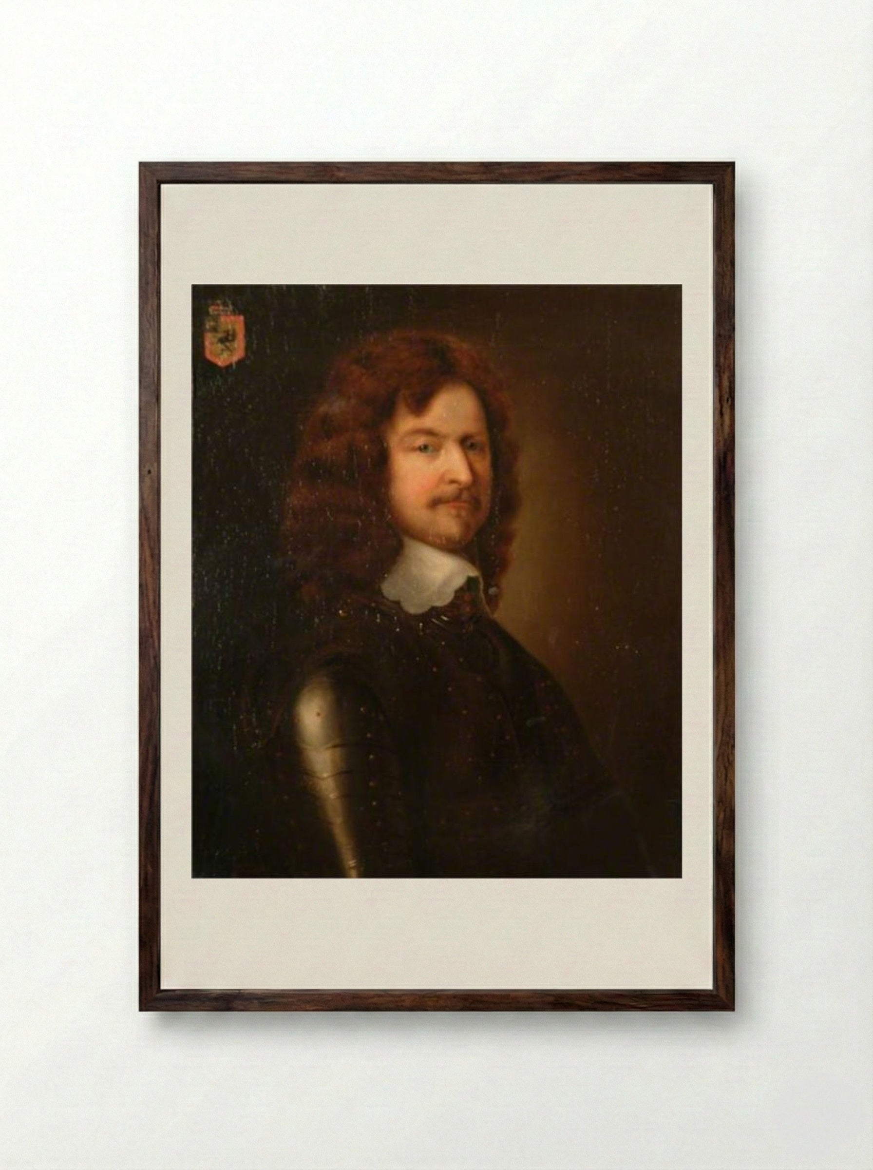 Sir John Boys - John Riley - Framed Print Dark Wood