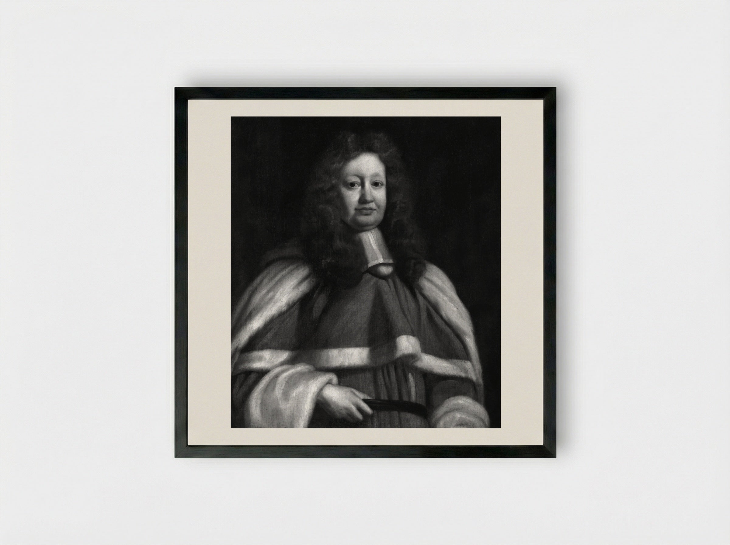 Sir John Powell - John Riley - Framed Print Black