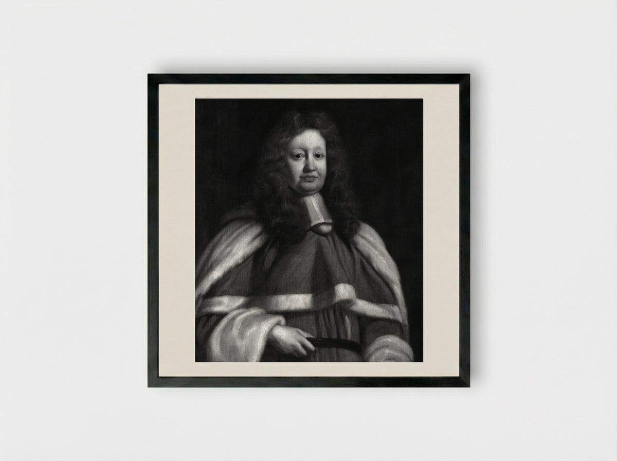Sir John Powell - John Riley - Framed Print Black