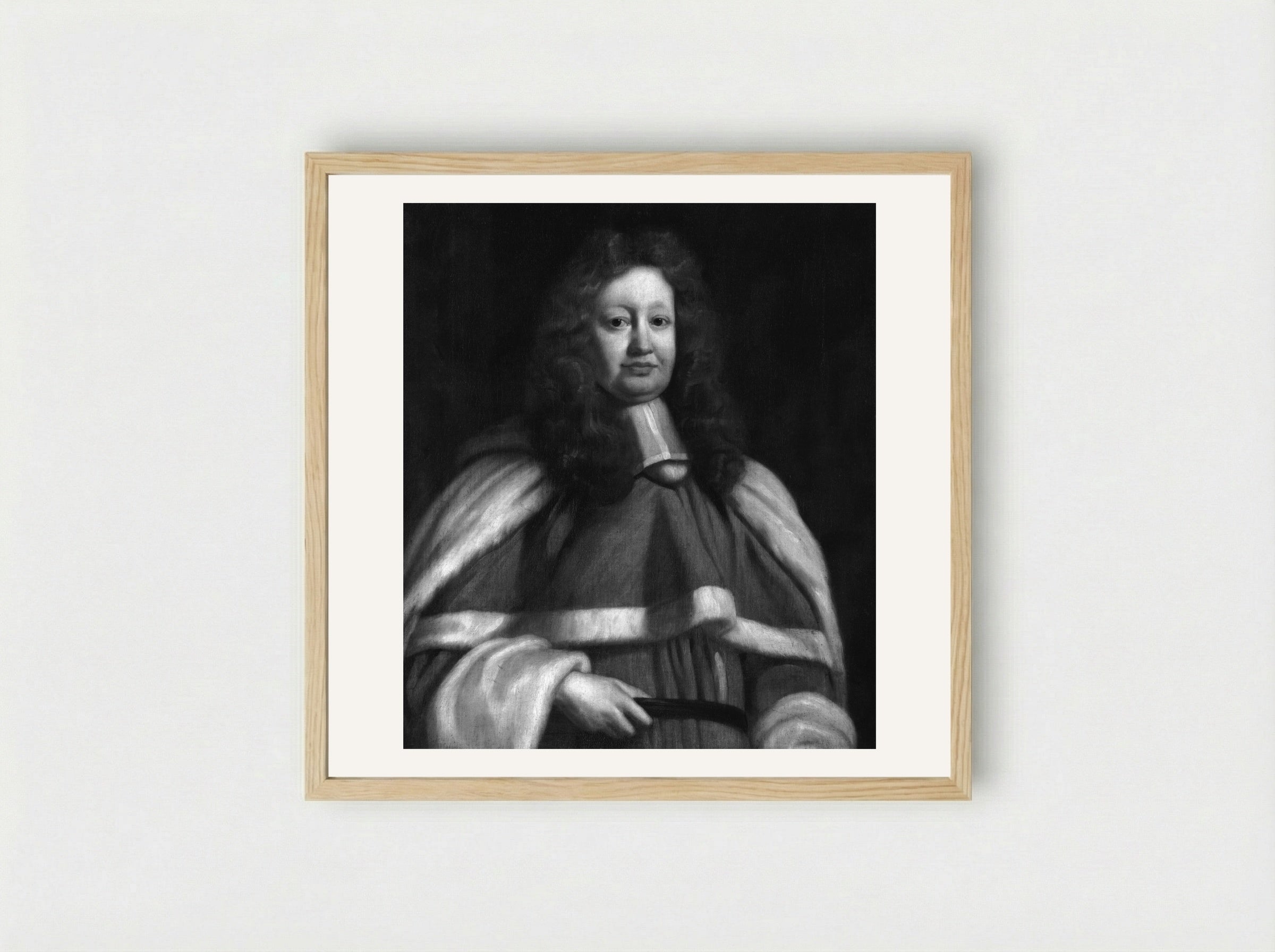 Sir John Powell - John Riley - Framed Print Wood