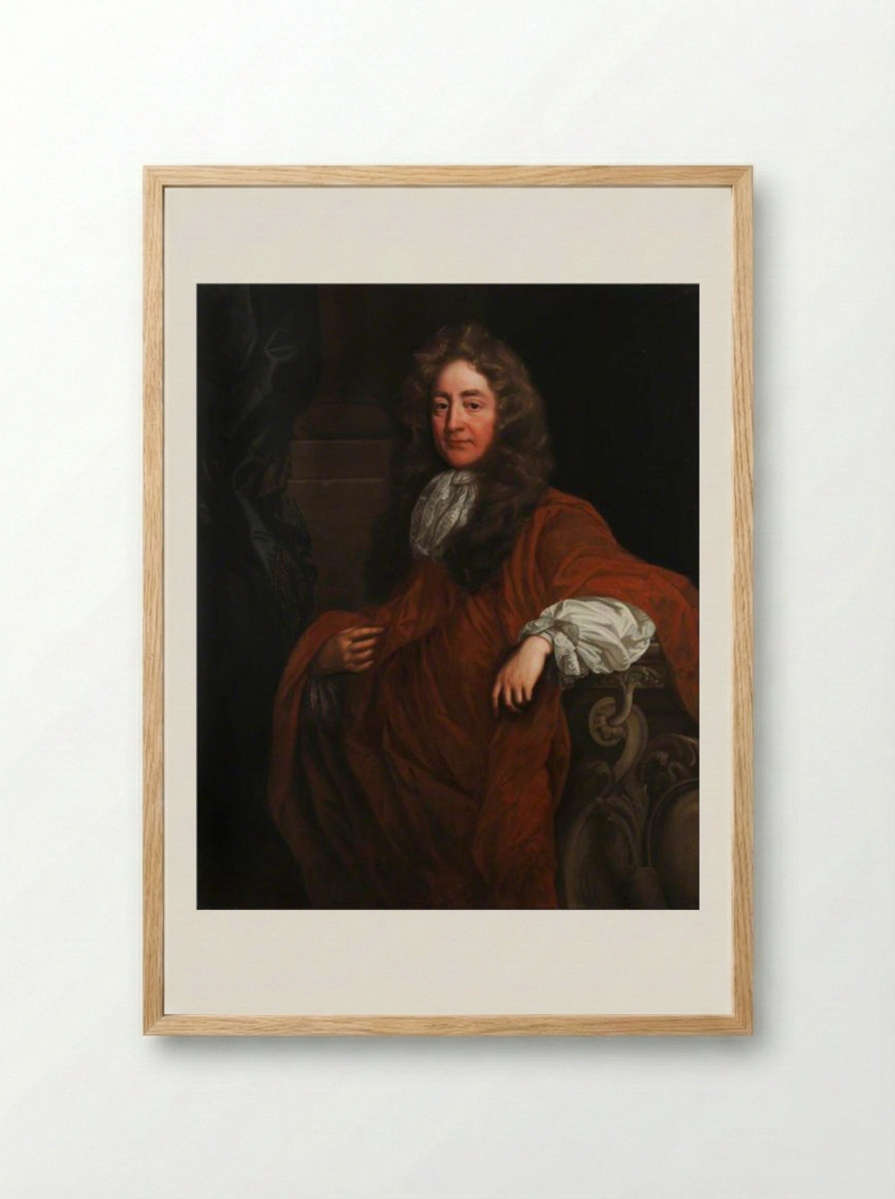 Sir Josiah Child, Bt, MP - John Riley - Framed Print Wood