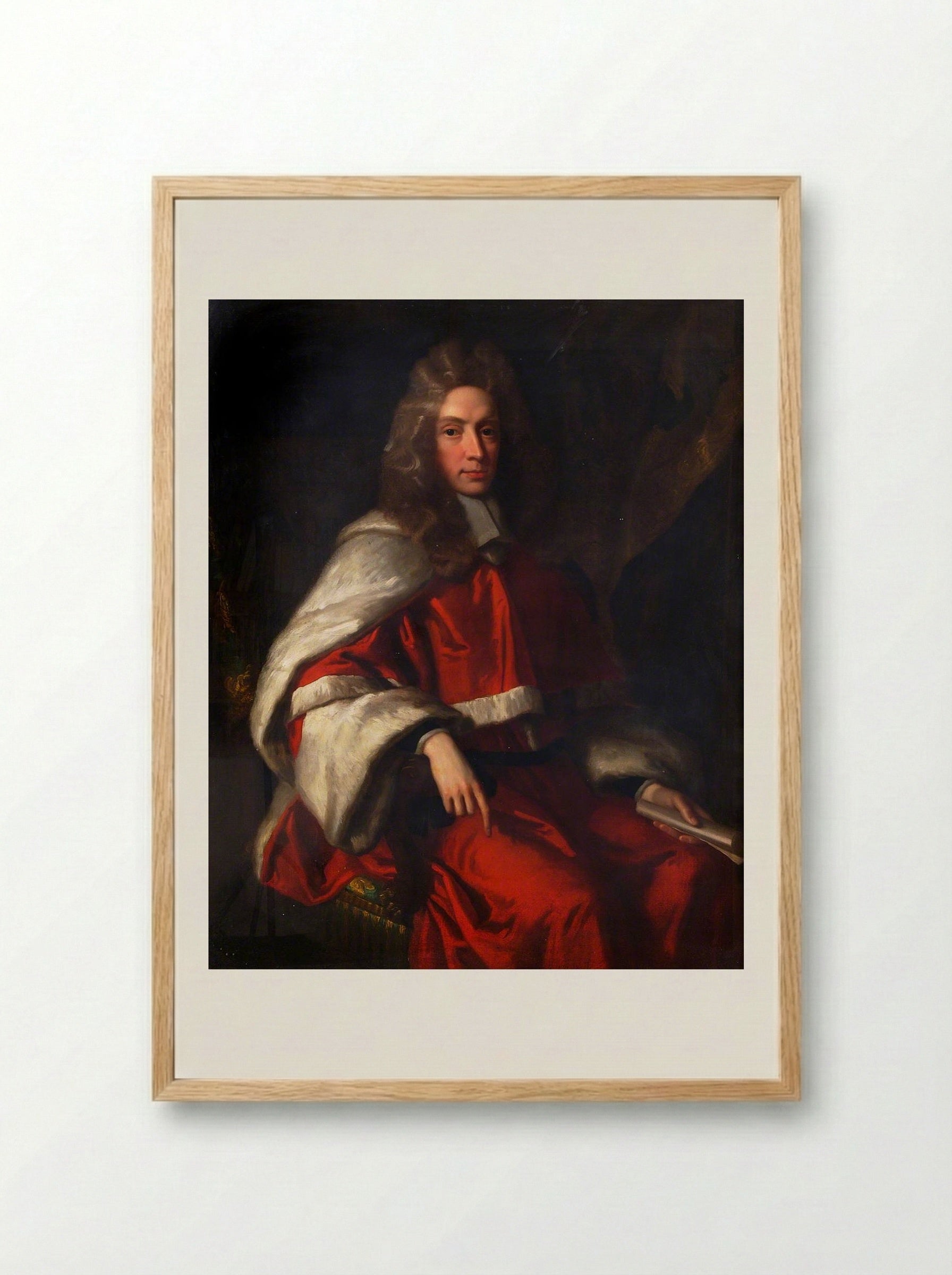 Sir Peyton Ventris - John Riley - Framed Print Wood