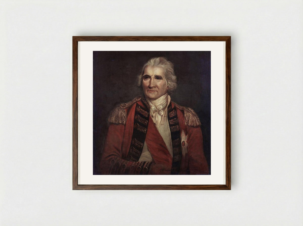 Sir Ralph Abercromby - John Hoppner - Framed Print Dark Wood