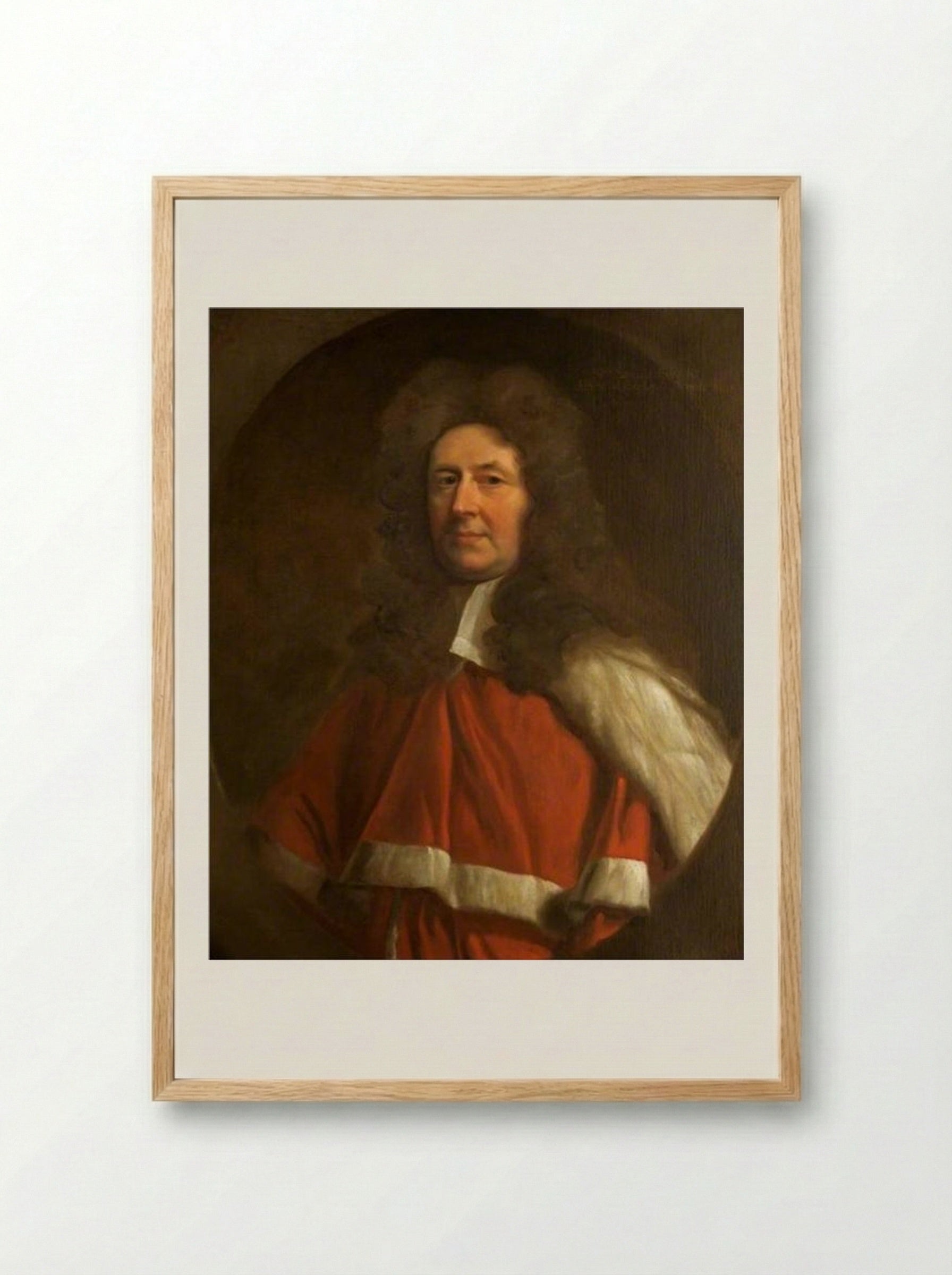 Sir Samuel Eyre - John Riley - Framed Print Wood