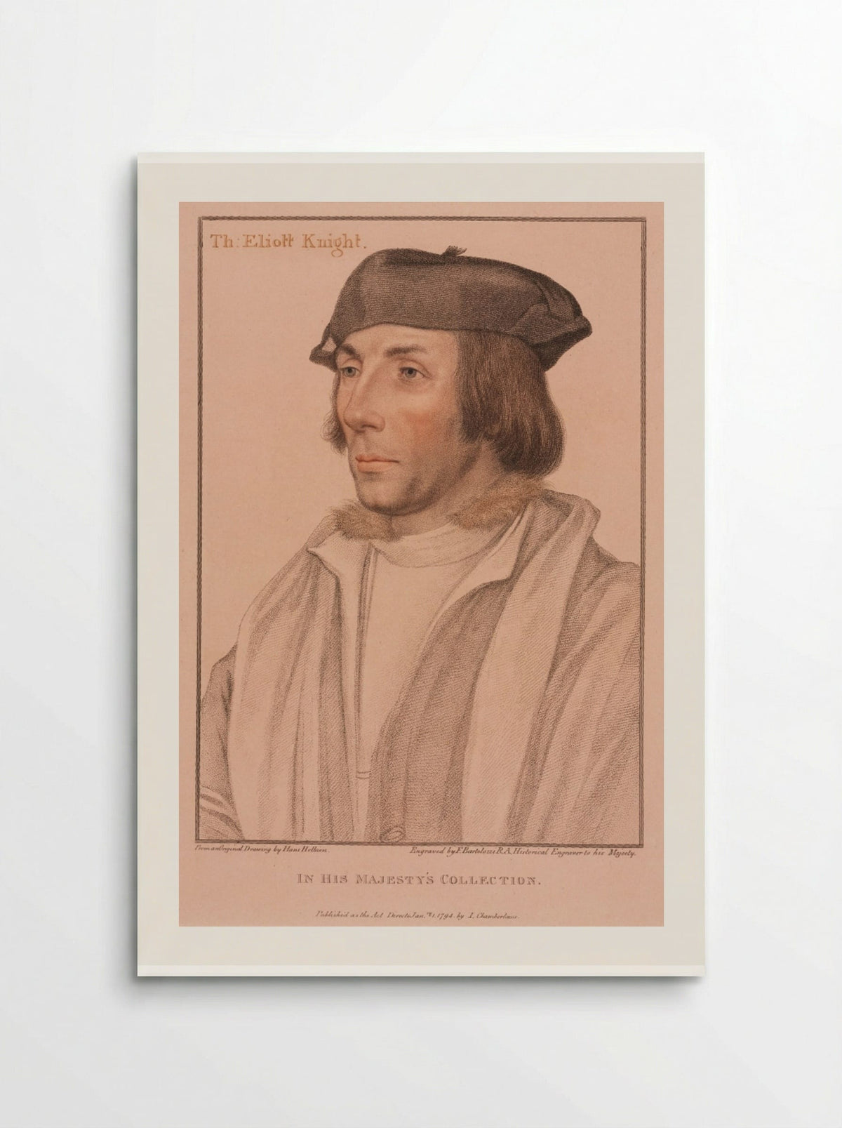 Sir Thomas Elyot - Francesco Bartolozzi - Poster