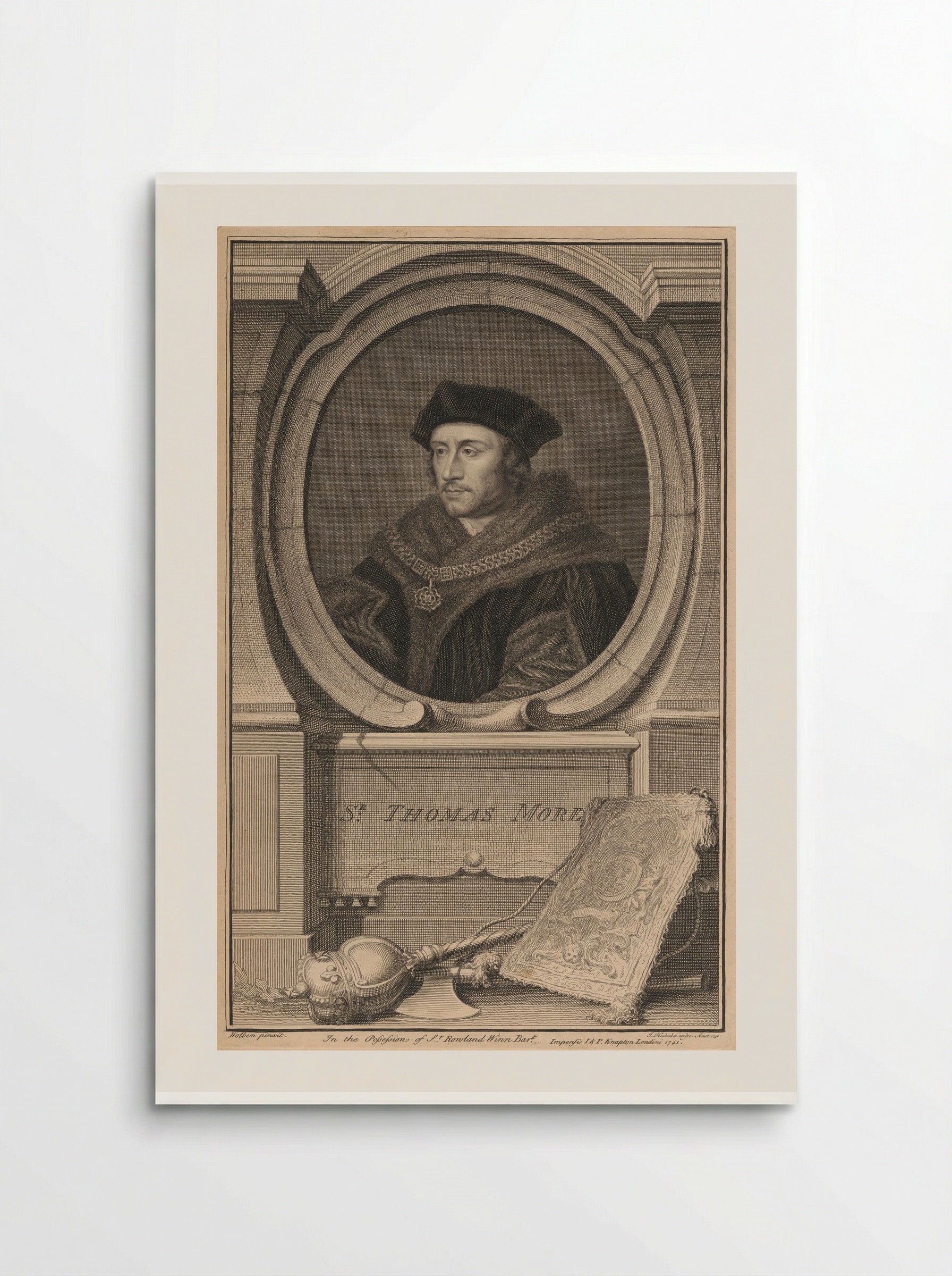 Sir Thomas More - Jacobus Houbraken - Poster