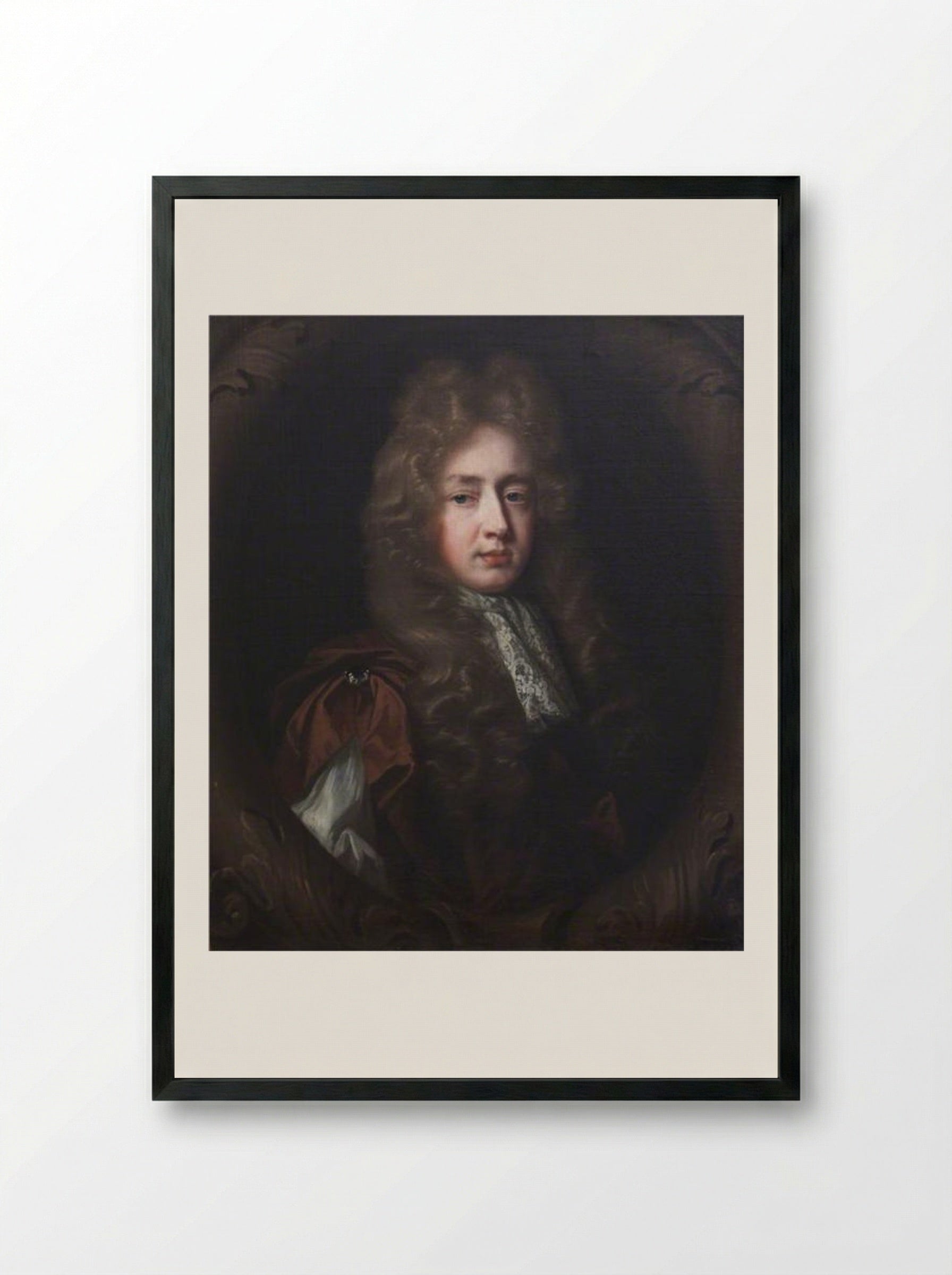 Sir William Massingberd - John Riley - Framed Print Black