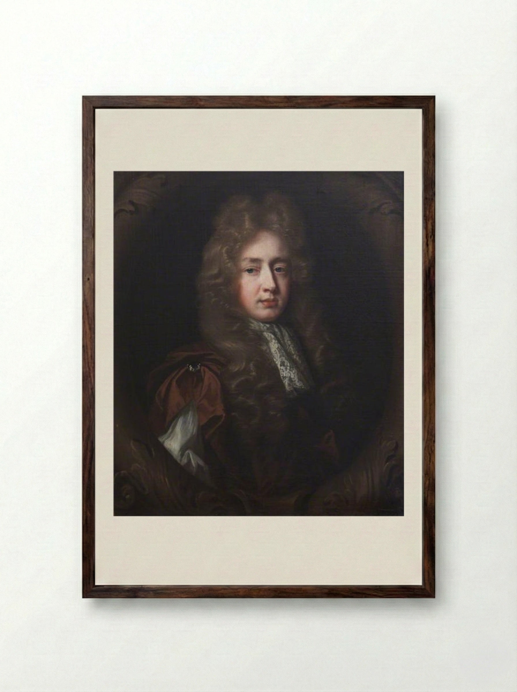 Sir William Massingberd - John Riley - Framed Print Dark Wood