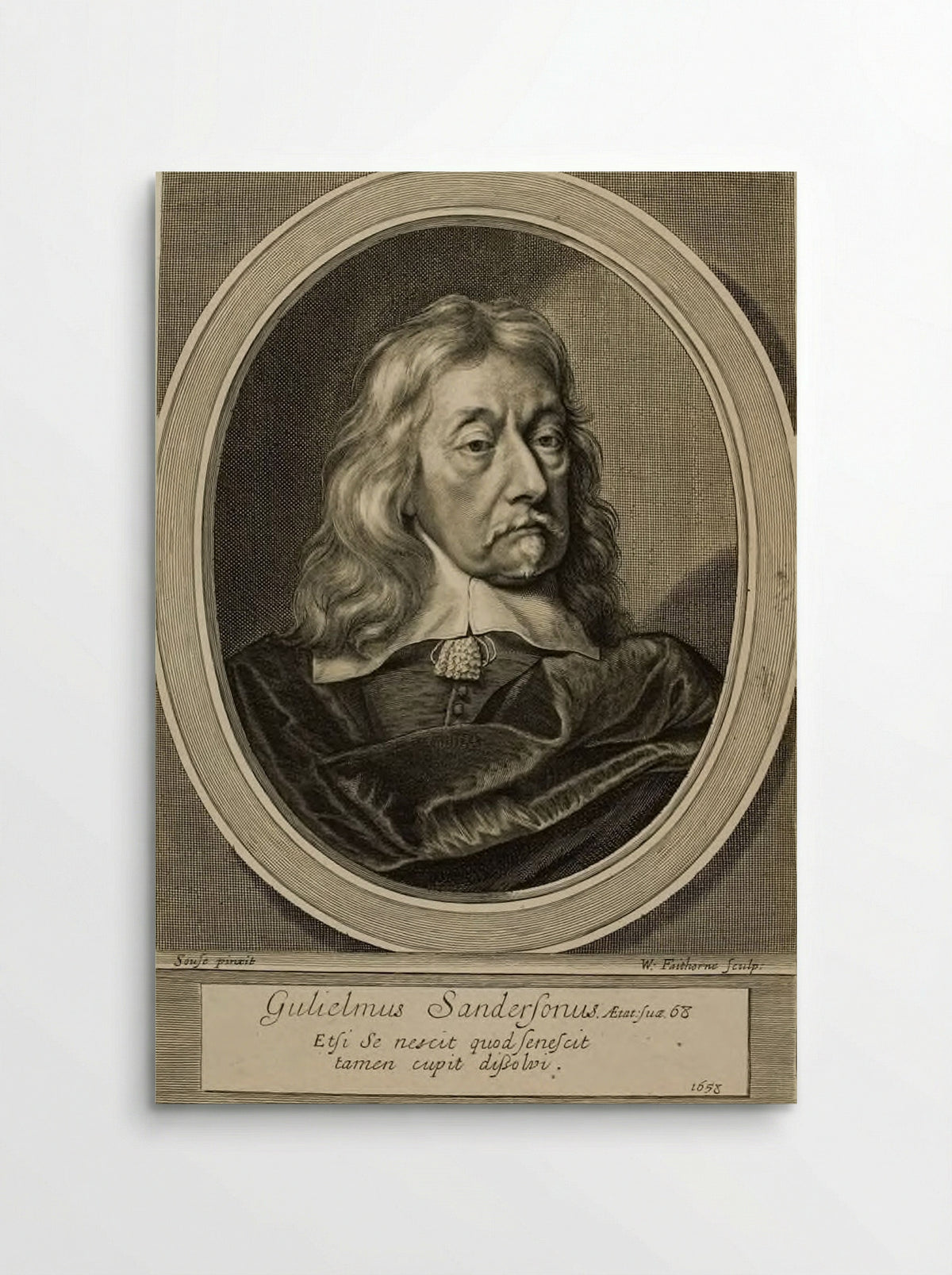 Sir William Sanderson - William Faithorne the Elder - Poster