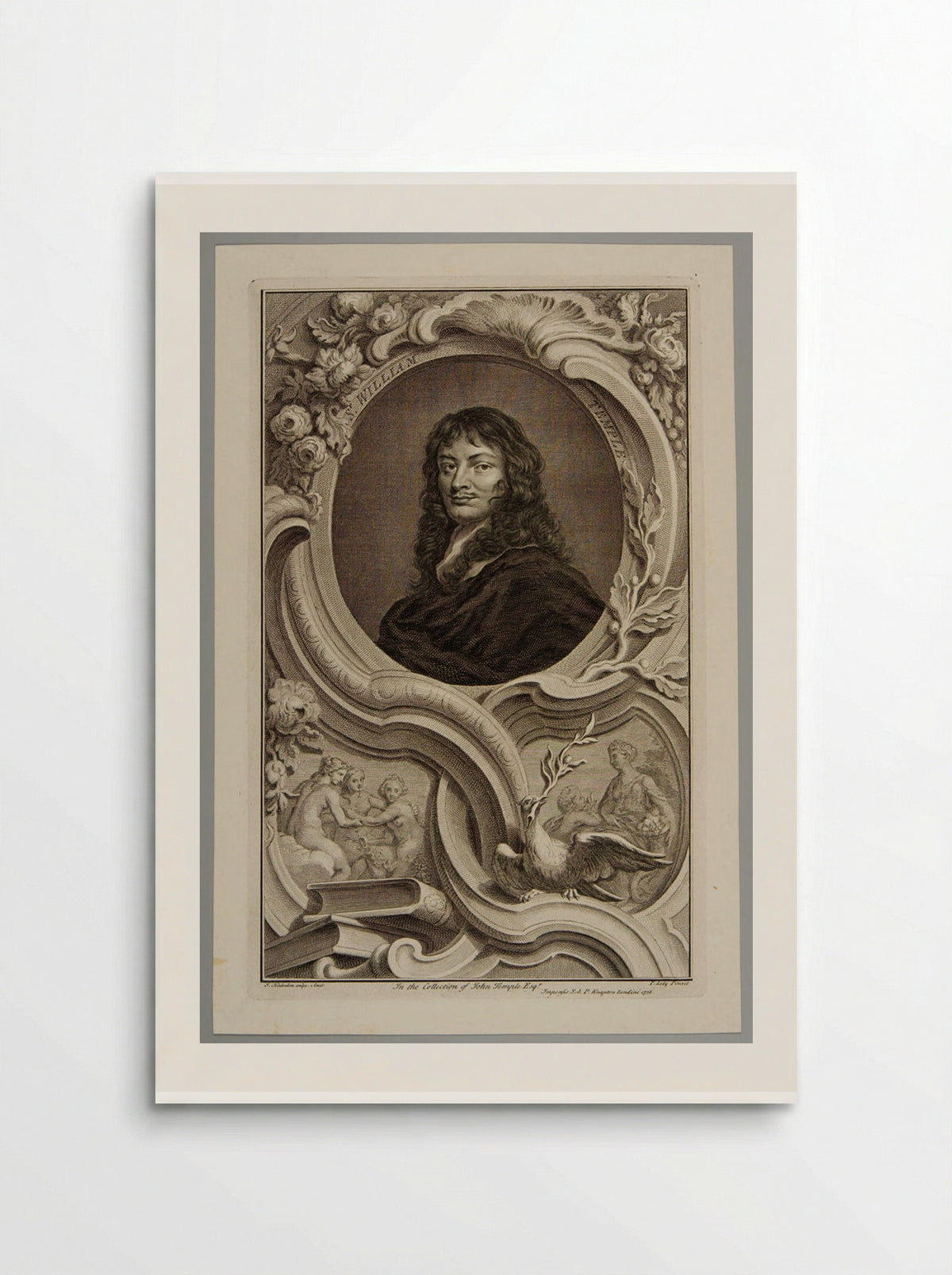 Sir William Temple - Jacobus Houbraken - Poster