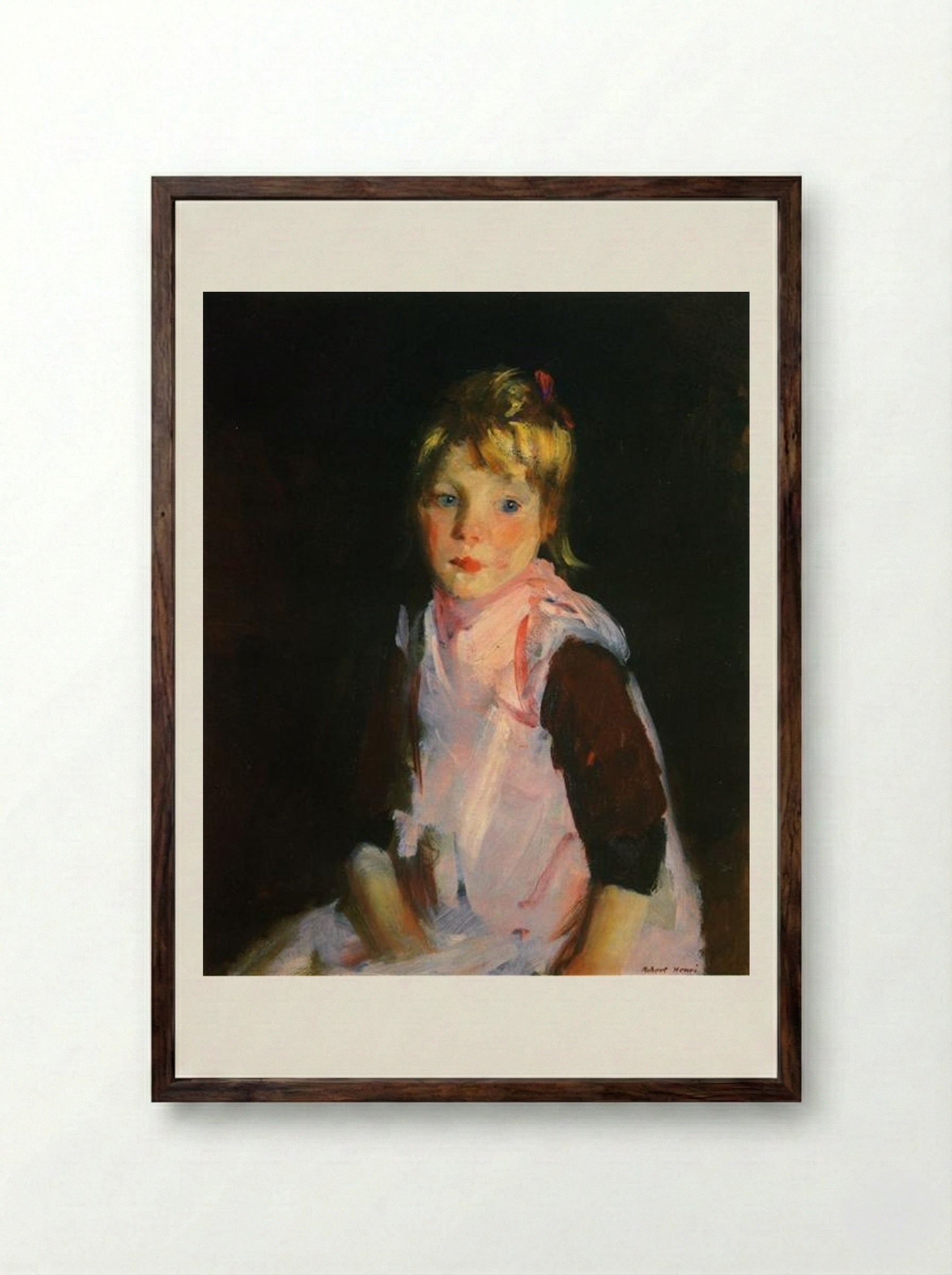 Sis - Robert Henri - Framed Print Dark Wood