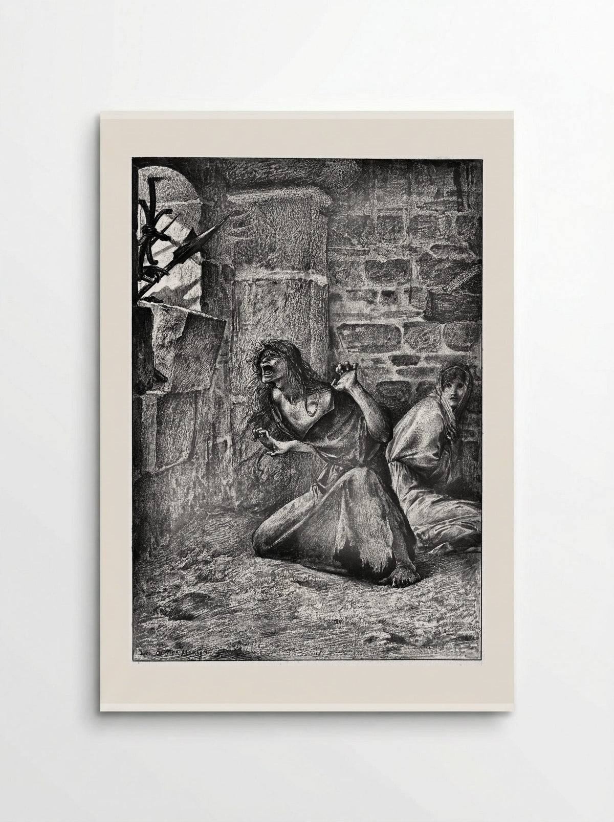 Sister Gudule and Esmeralda - Luc-Olivier Merson - Poster