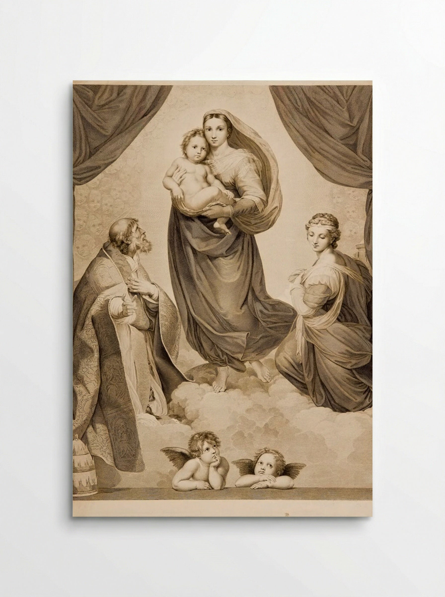 Sistine Madonna - Johann Friedrich Wilhelm Müller - Poster