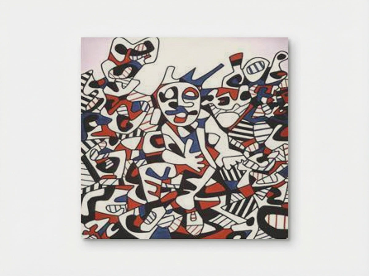 Site to the man sitting - Jean Dubuffet - Poster