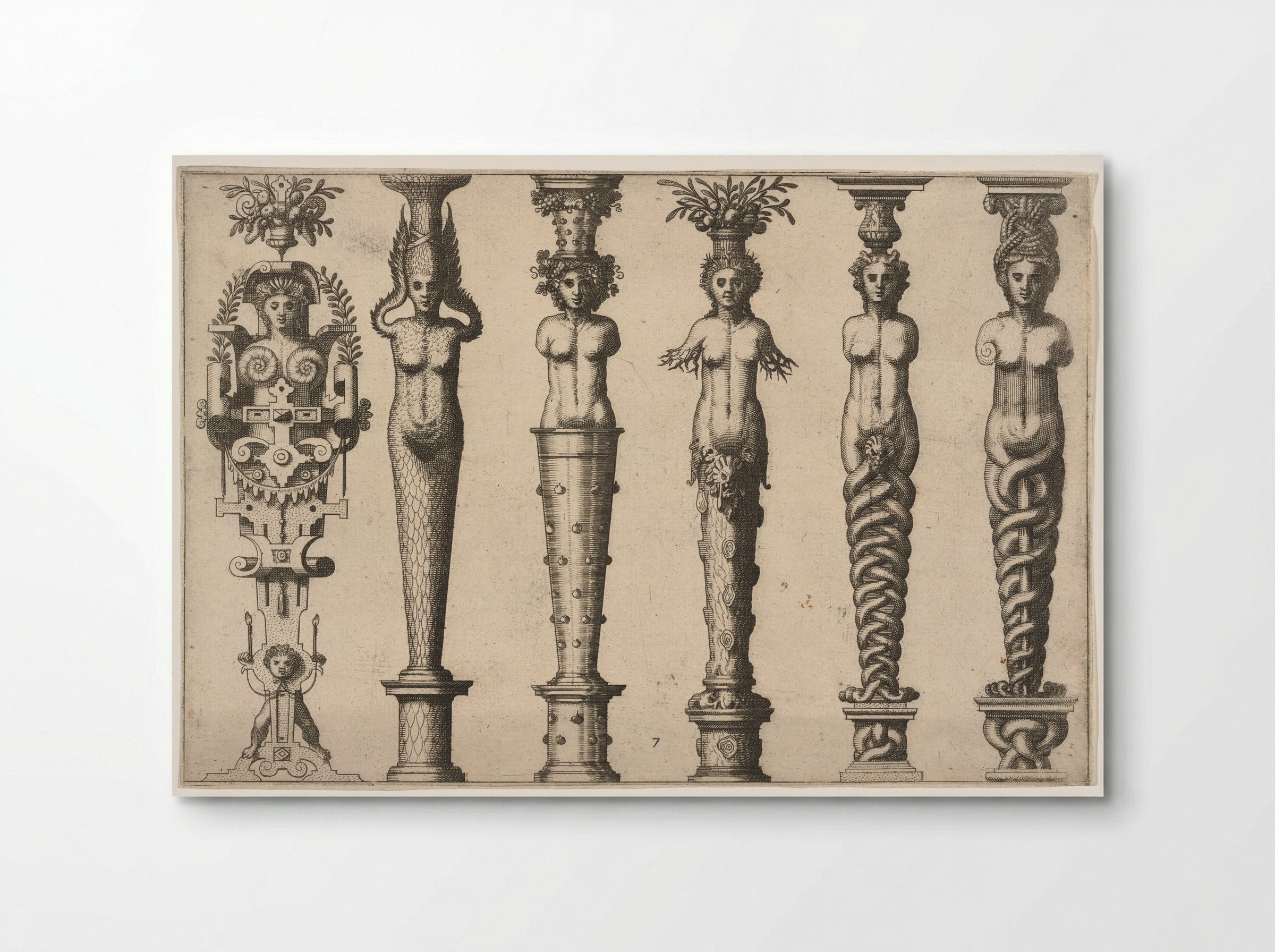 Six Female Caryatids - Hans Vredeman de Vries - Poster