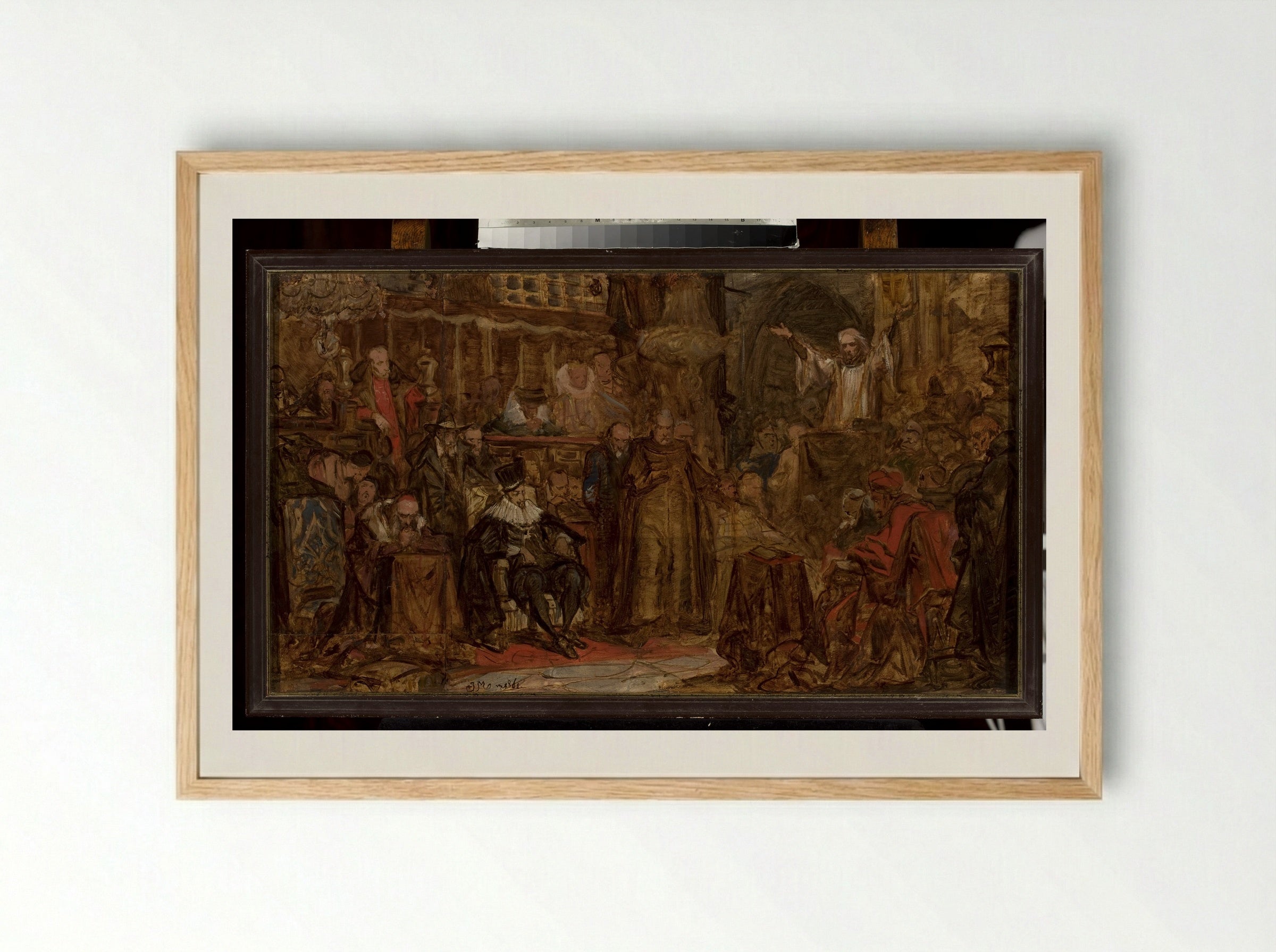 Skarga's Sermon - Jan Matejko - Framed Print Wood
