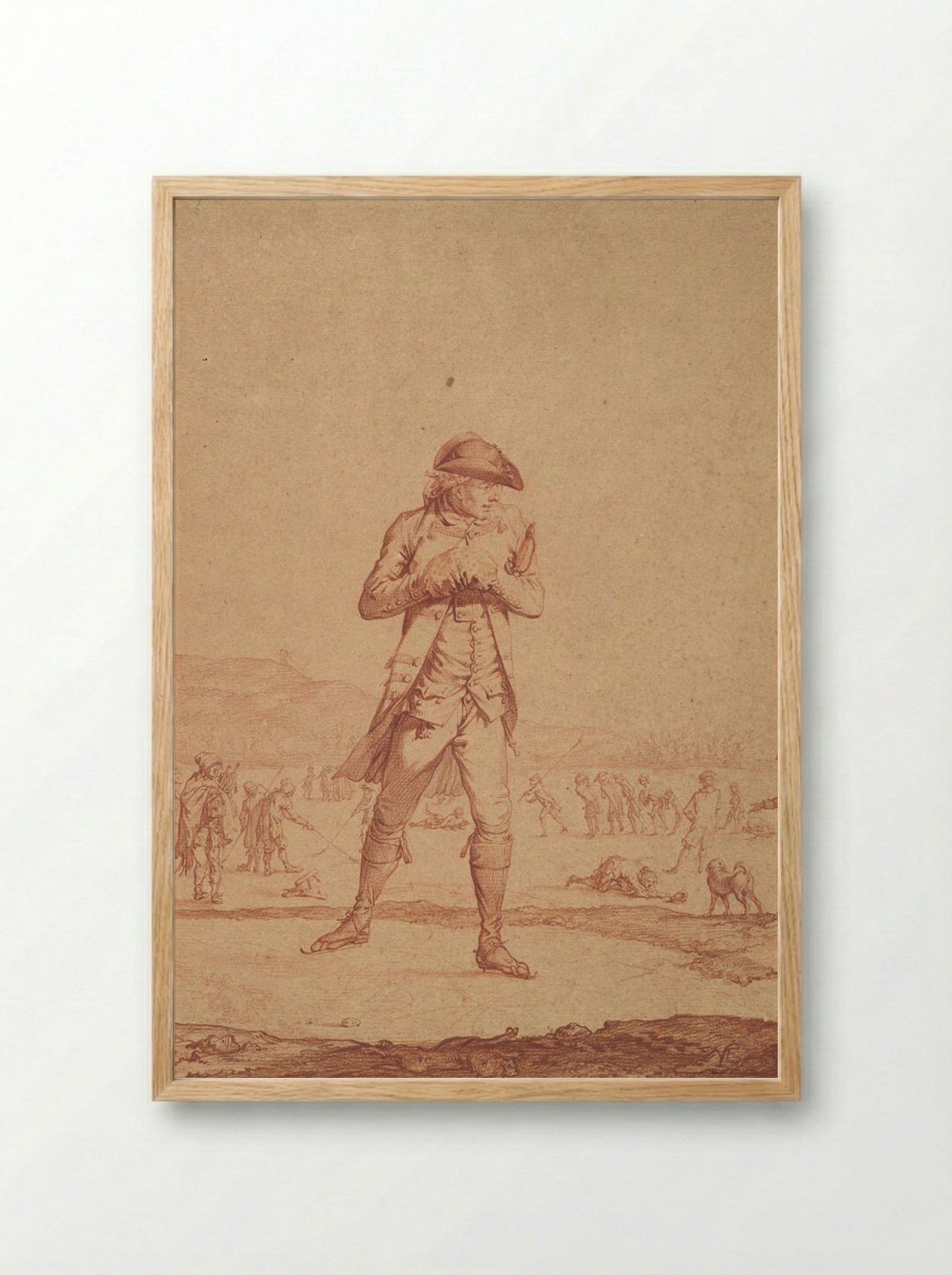 Skater - Jean Duplessis-Bertaux - Framed Print Wood