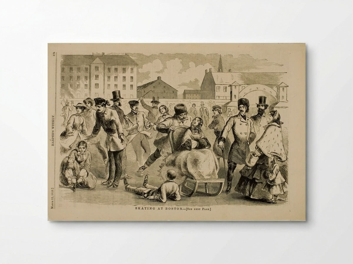 Skating at Boston - Winslow Homer - Poster