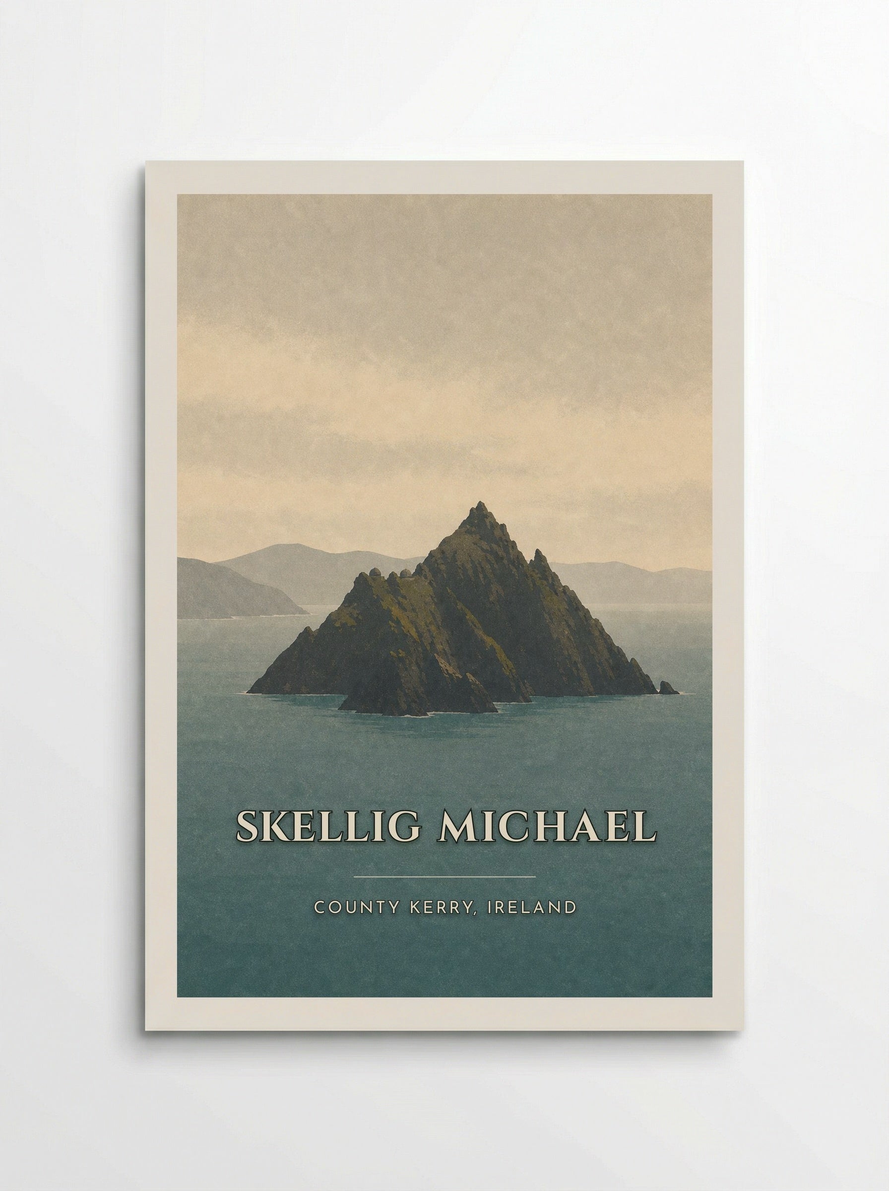 Skellig Michael Travel Poster Artwork - Poster