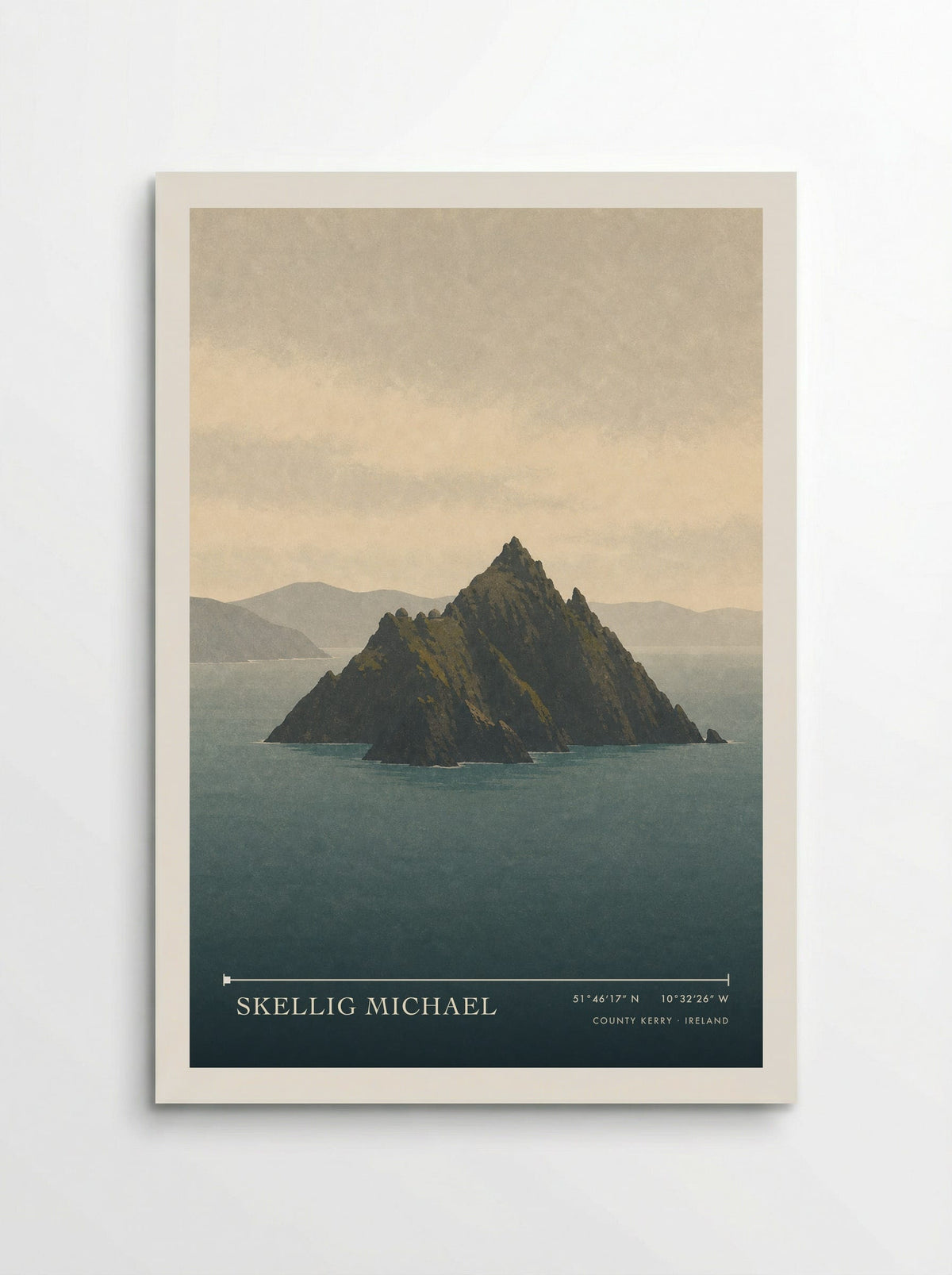Skellig Michael travel poster print