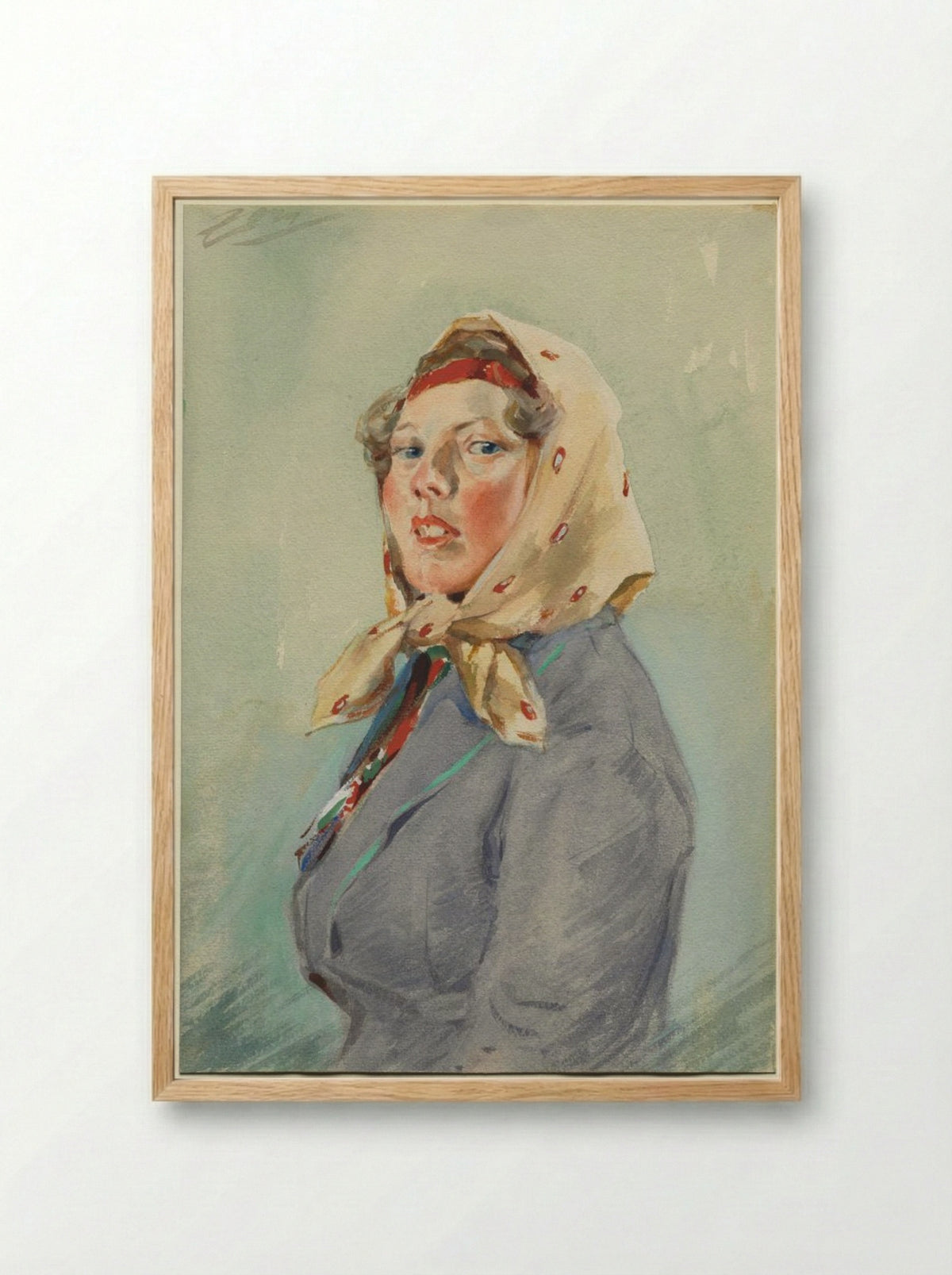Skerikulla - Anders Zorn - Framed Print Wood
