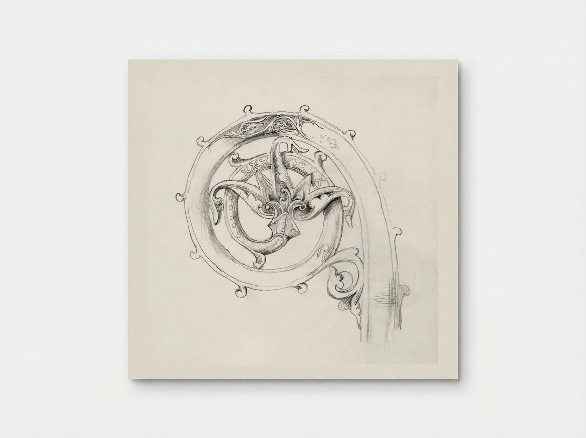 Sketch of Byzantine Ornament - Edward Burne-Jones - Poster